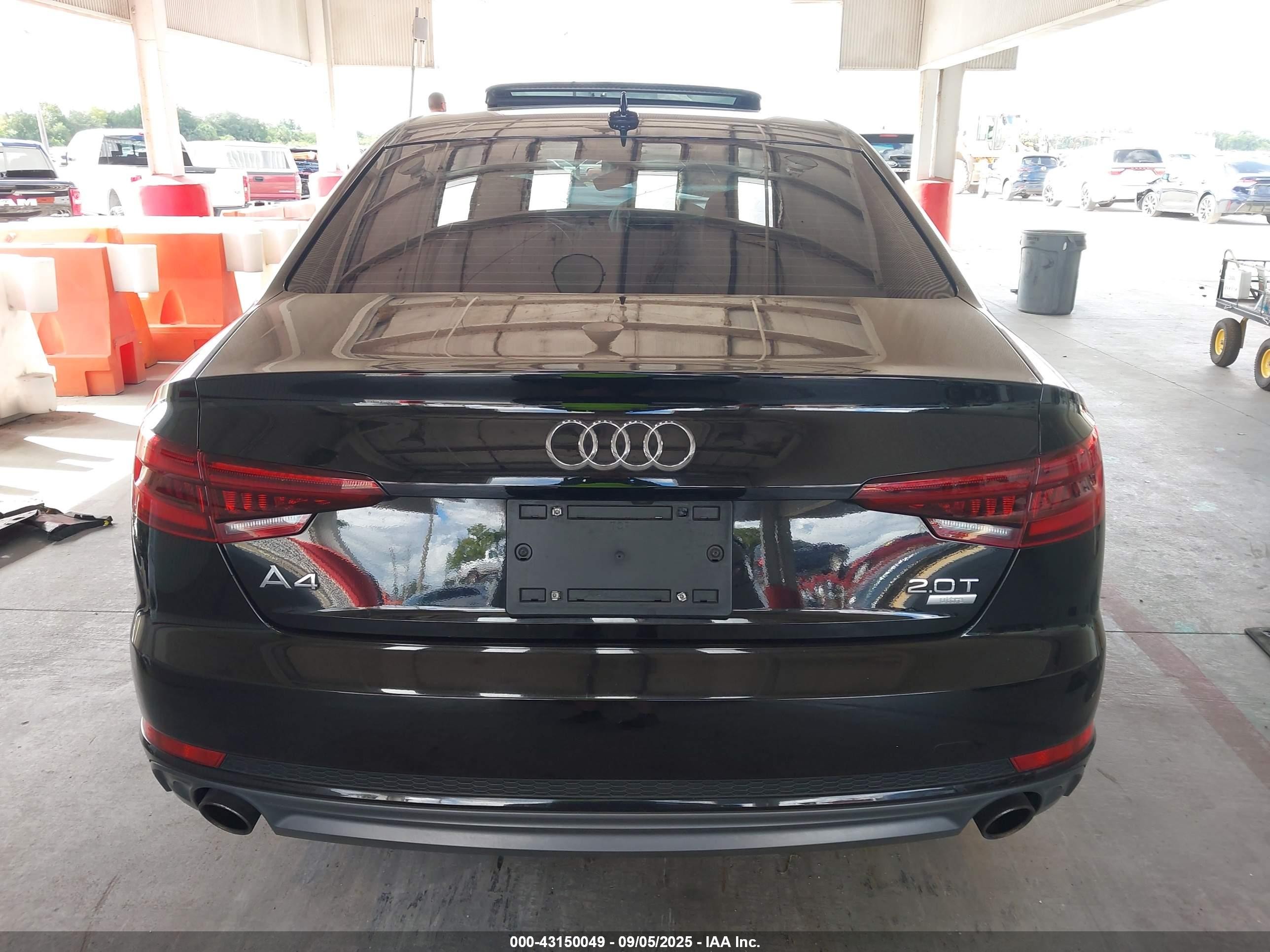 2018 Audi A4 2.0t Tech Ultra Premium/2.0t Ultra Premium Black vin: WAUKMAF46JA140804