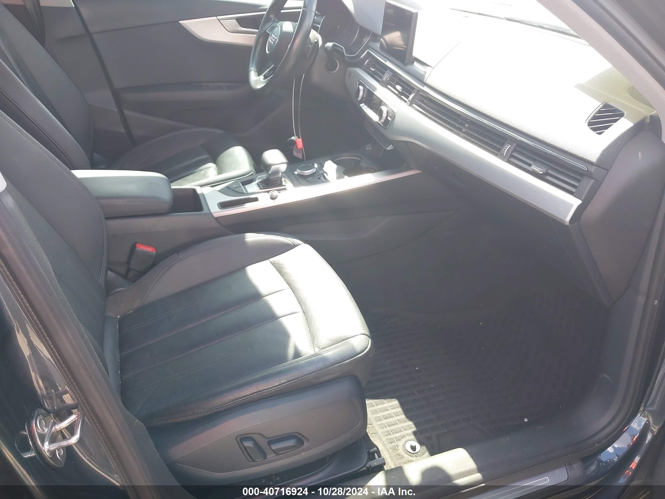 2018 Audi A4 2.0t Tech Ultra Premium/2.0t Ultra Premium Gray vin: WAUKMAF47JA009817