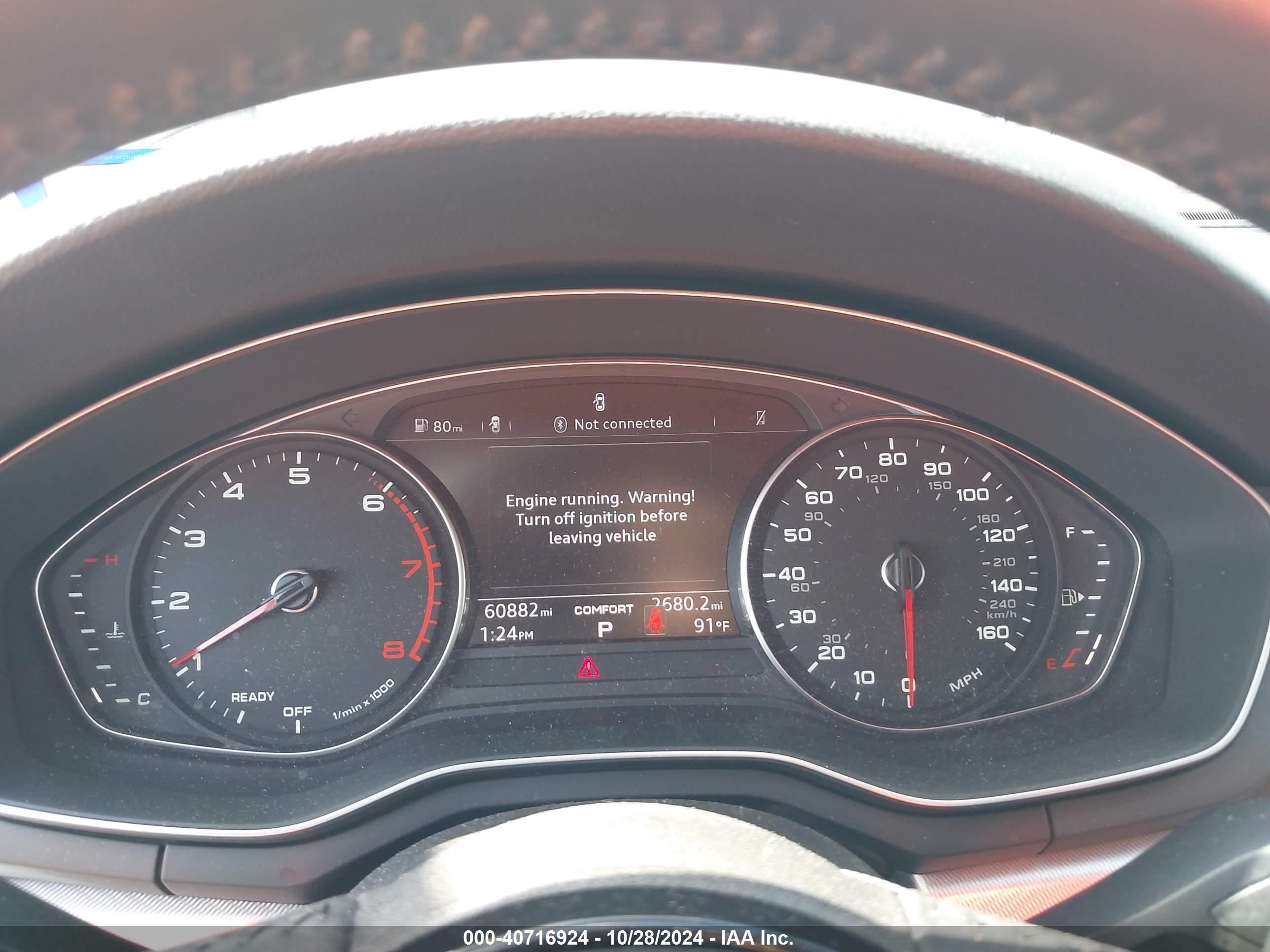 2018 Audi A4 2.0t Tech Ultra Premium/2.0t Ultra Premium Gray vin: WAUKMAF47JA009817