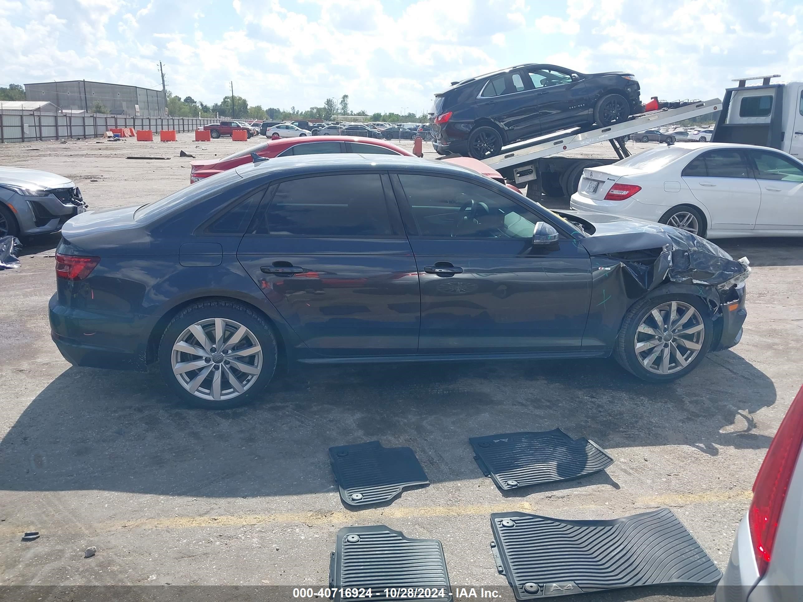 2018 Audi A4 2.0t Tech Ultra Premium/2.0t Ultra Premium Gray vin: WAUKMAF47JA009817