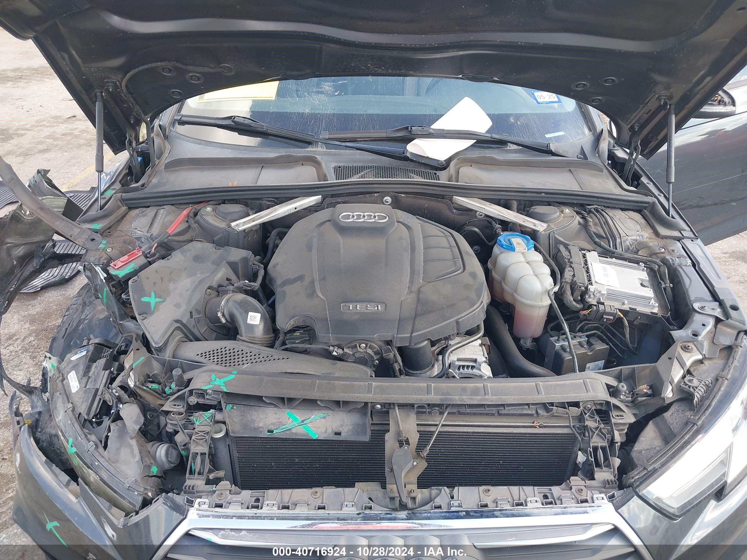 2018 Audi A4 2.0t Tech Ultra Premium/2.0t Ultra Premium Gray vin: WAUKMAF47JA009817