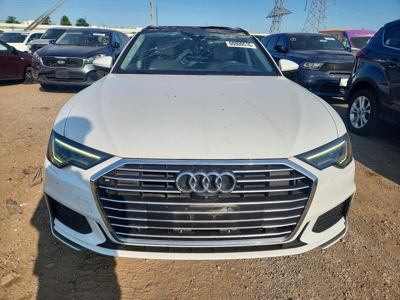 2019 Audi A6 Premium Plus White vin: WAUL2AF23KN060573