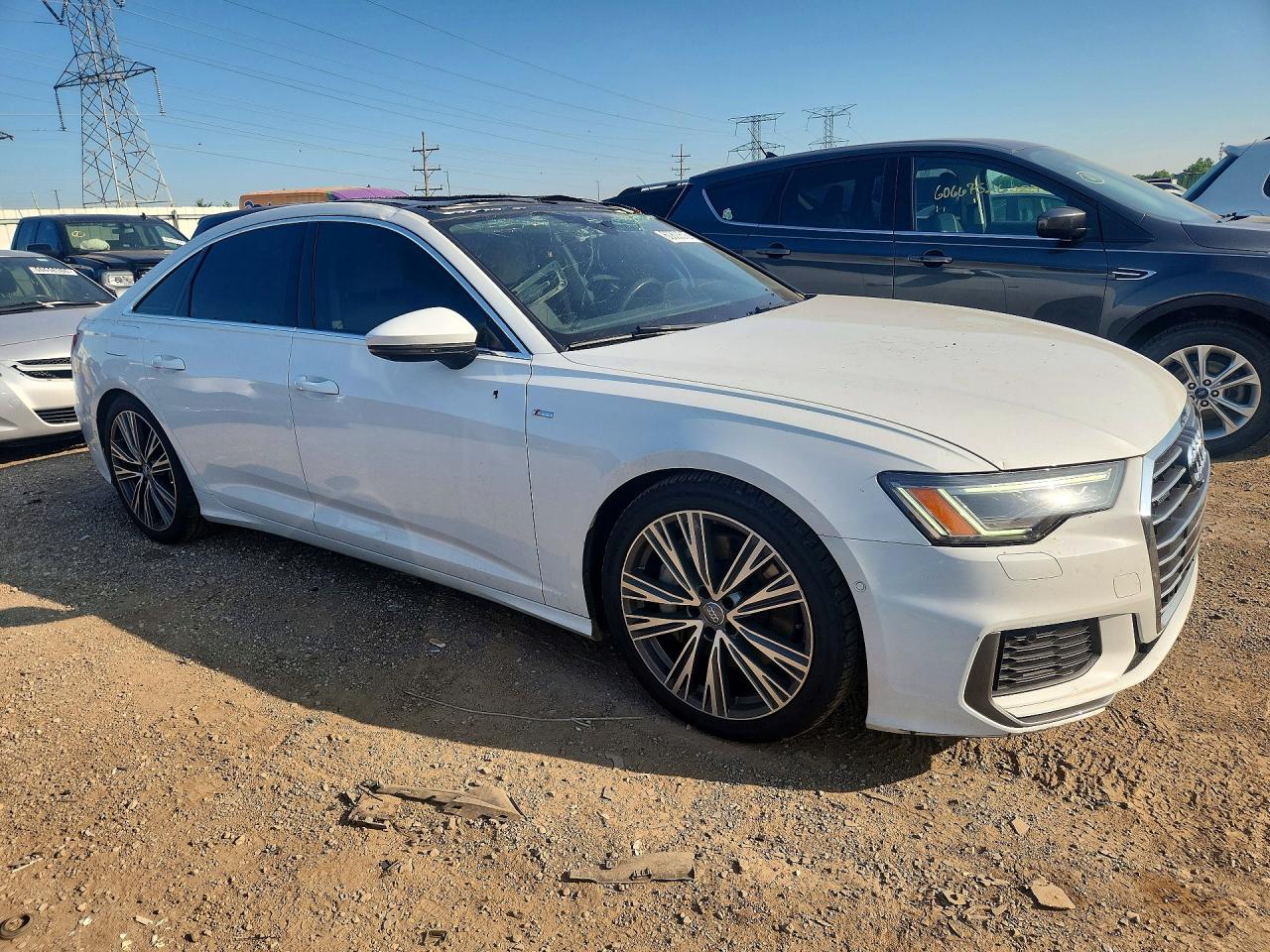 2019 Audi A6 Premium Plus White vin: WAUL2AF23KN060573