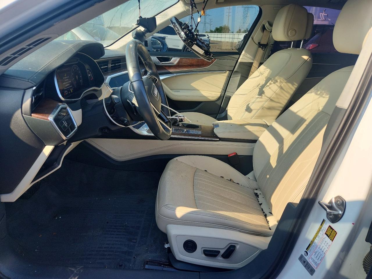 2019 Audi A6 Premium Plus White vin: WAUL2AF23KN060573
