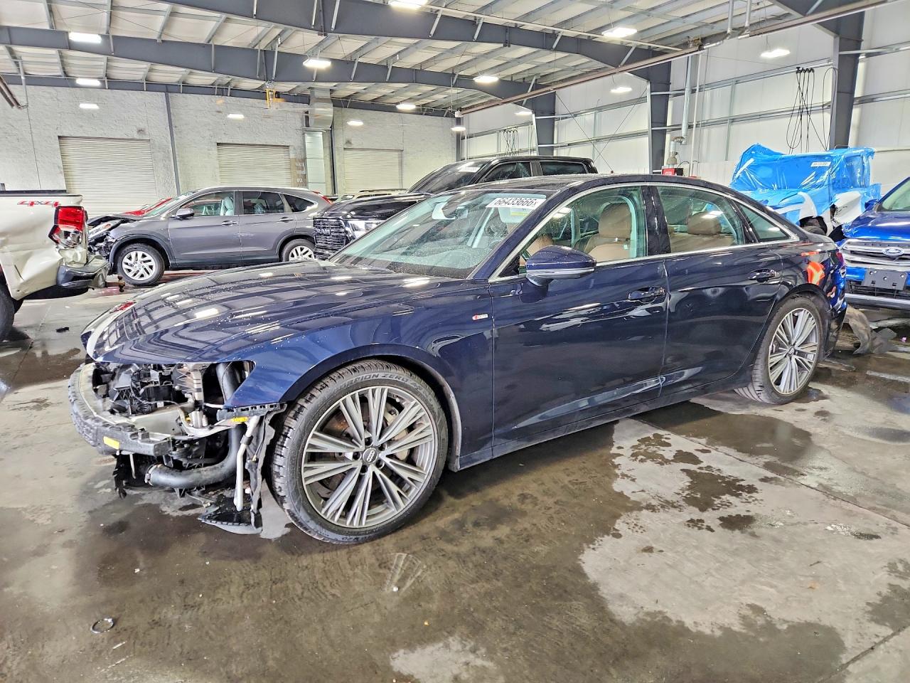 2019 Audi A6 Premium Plus Синий vin: WAUL2AF25KN094496