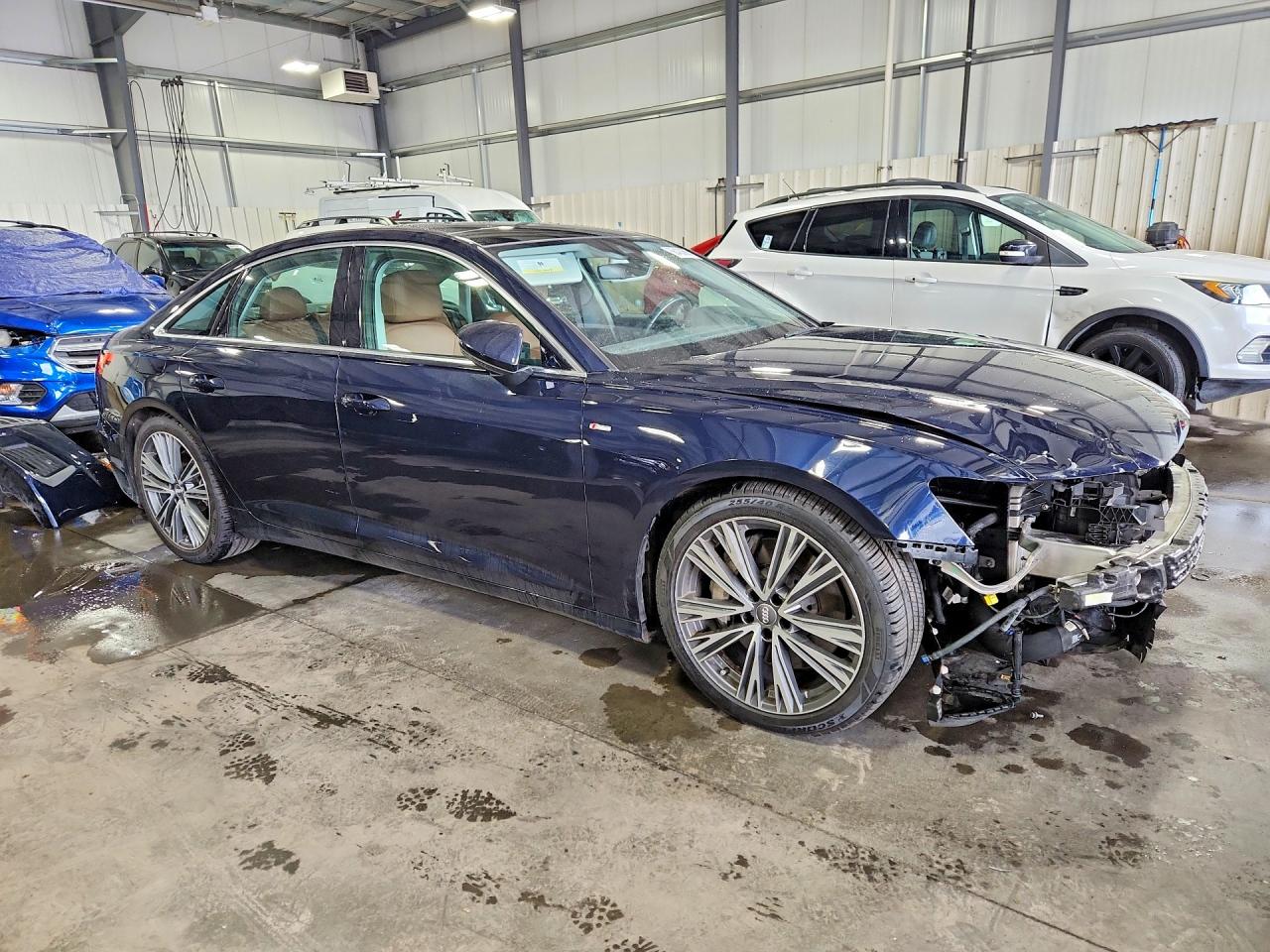 2019 Audi A6 Premium Plus Blue vin: WAUL2AF25KN094496