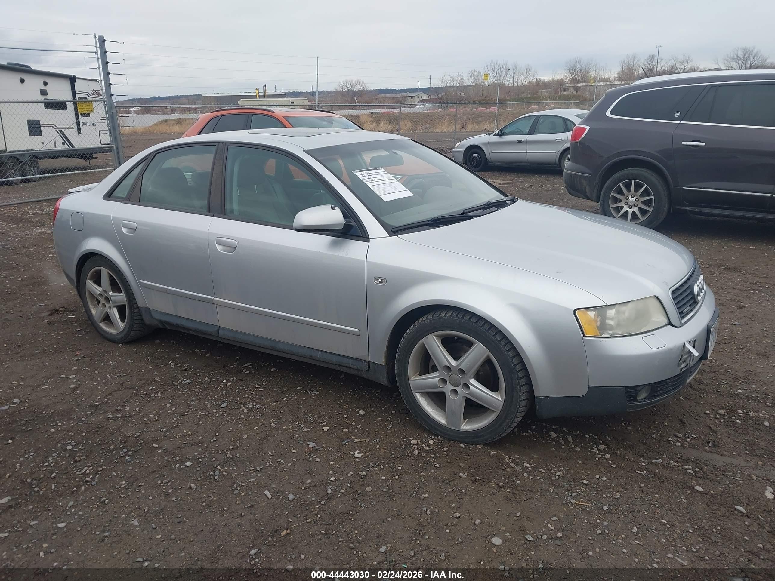 2002 Audi A4 1.8t Silver vin: WAULC58E72A202118