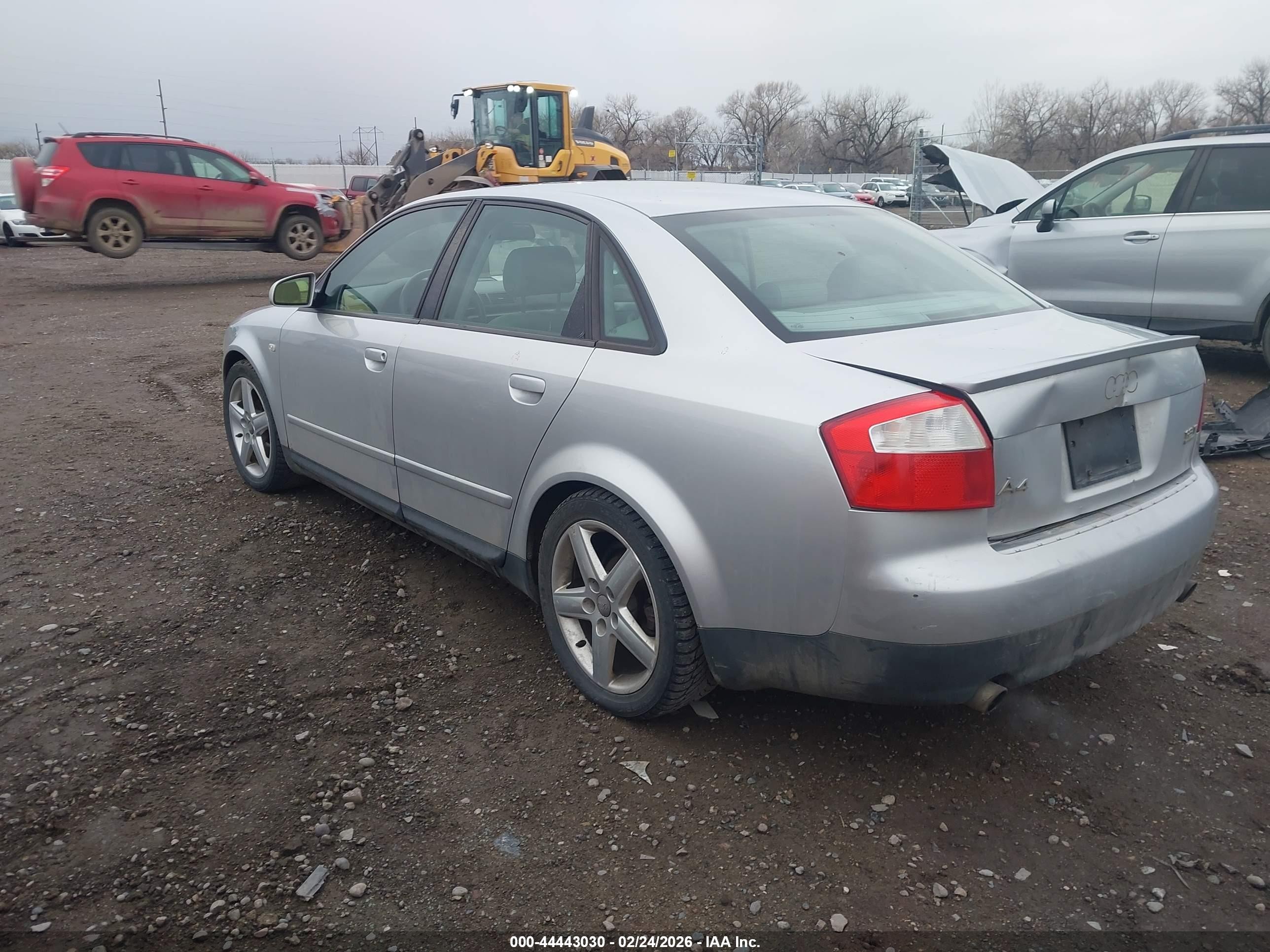 2002 Audi A4 1.8t Silver vin: WAULC58E72A202118