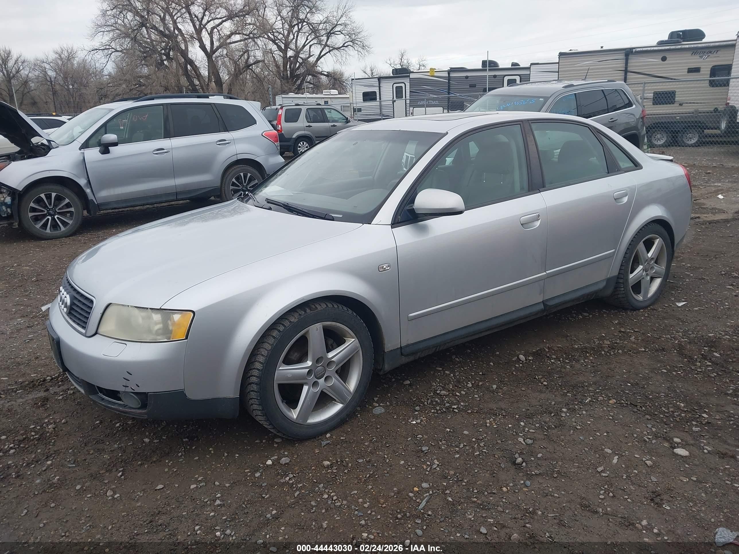 2002 Audi A4 1.8t Silver vin: WAULC58E72A202118