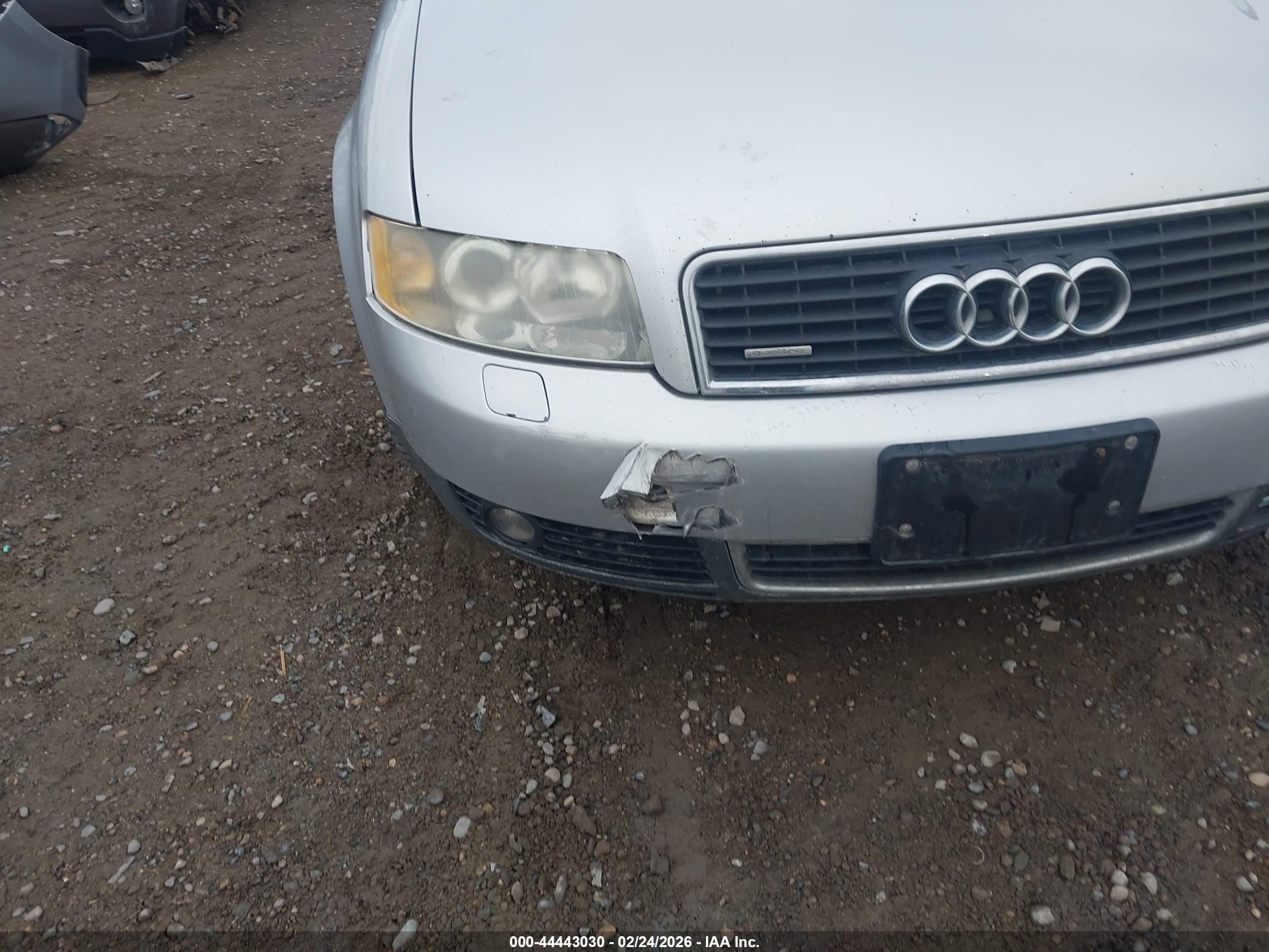 2002 Audi A4 1.8t Silver vin: WAULC58E72A202118