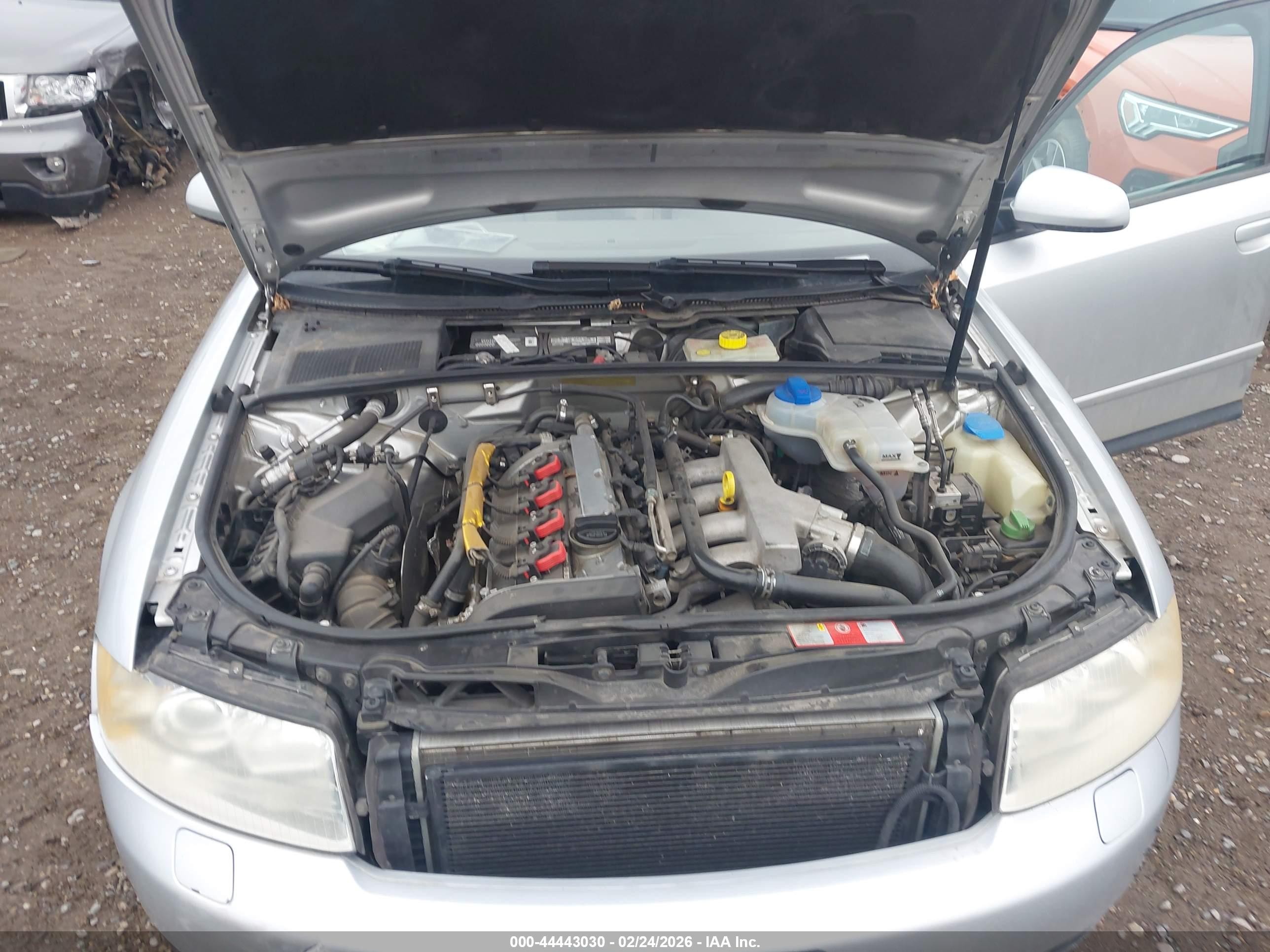2002 Audi A4 1.8t Silver vin: WAULC58E72A202118
