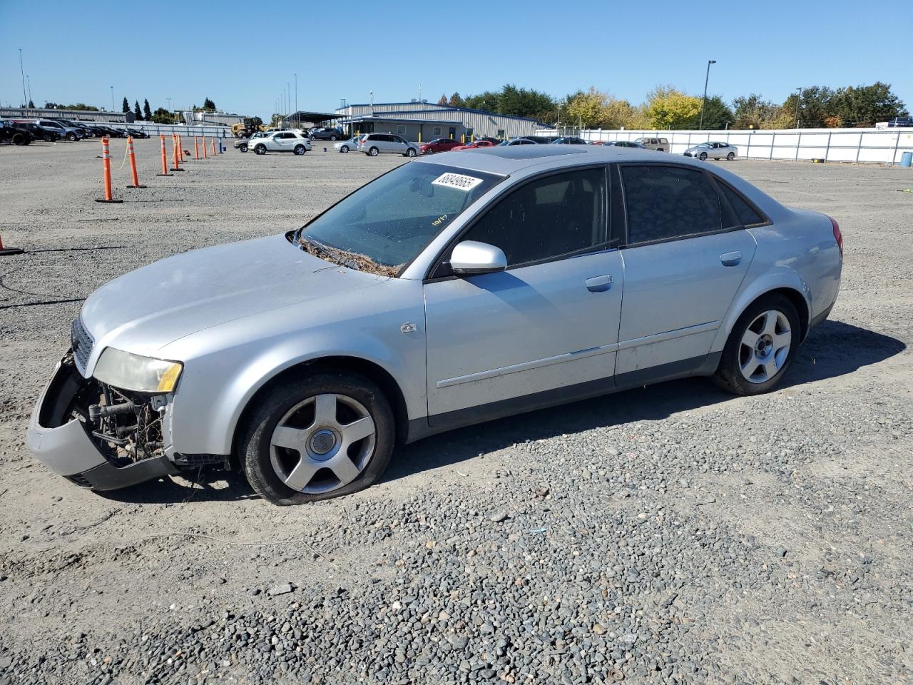 2002 Audi A4 1.8t Quattro Gray vin: WAULC68E02A152930