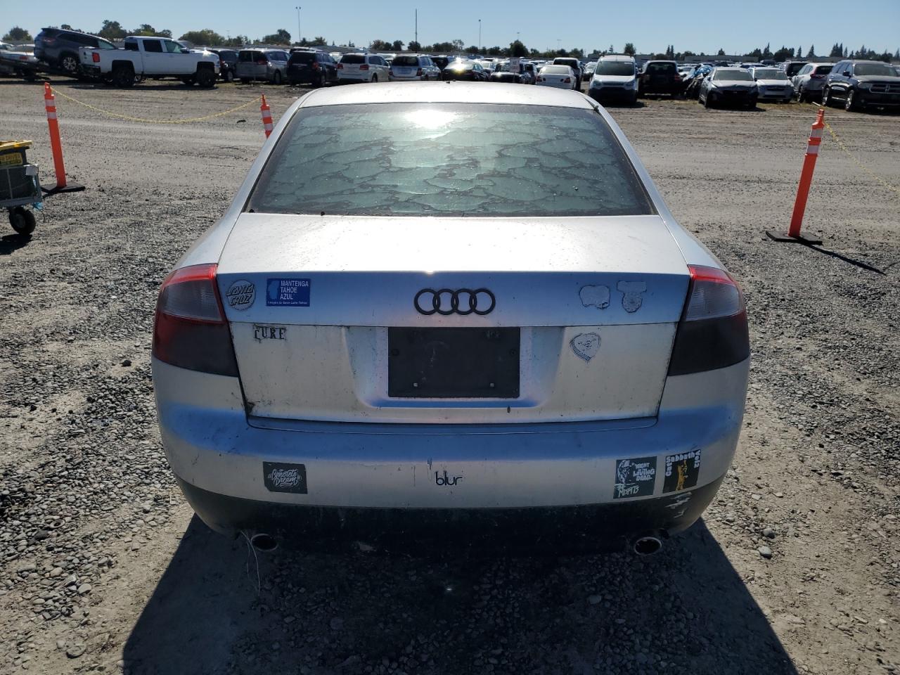 2002 Audi A4 1.8t Quattro Gray vin: WAULC68E02A152930