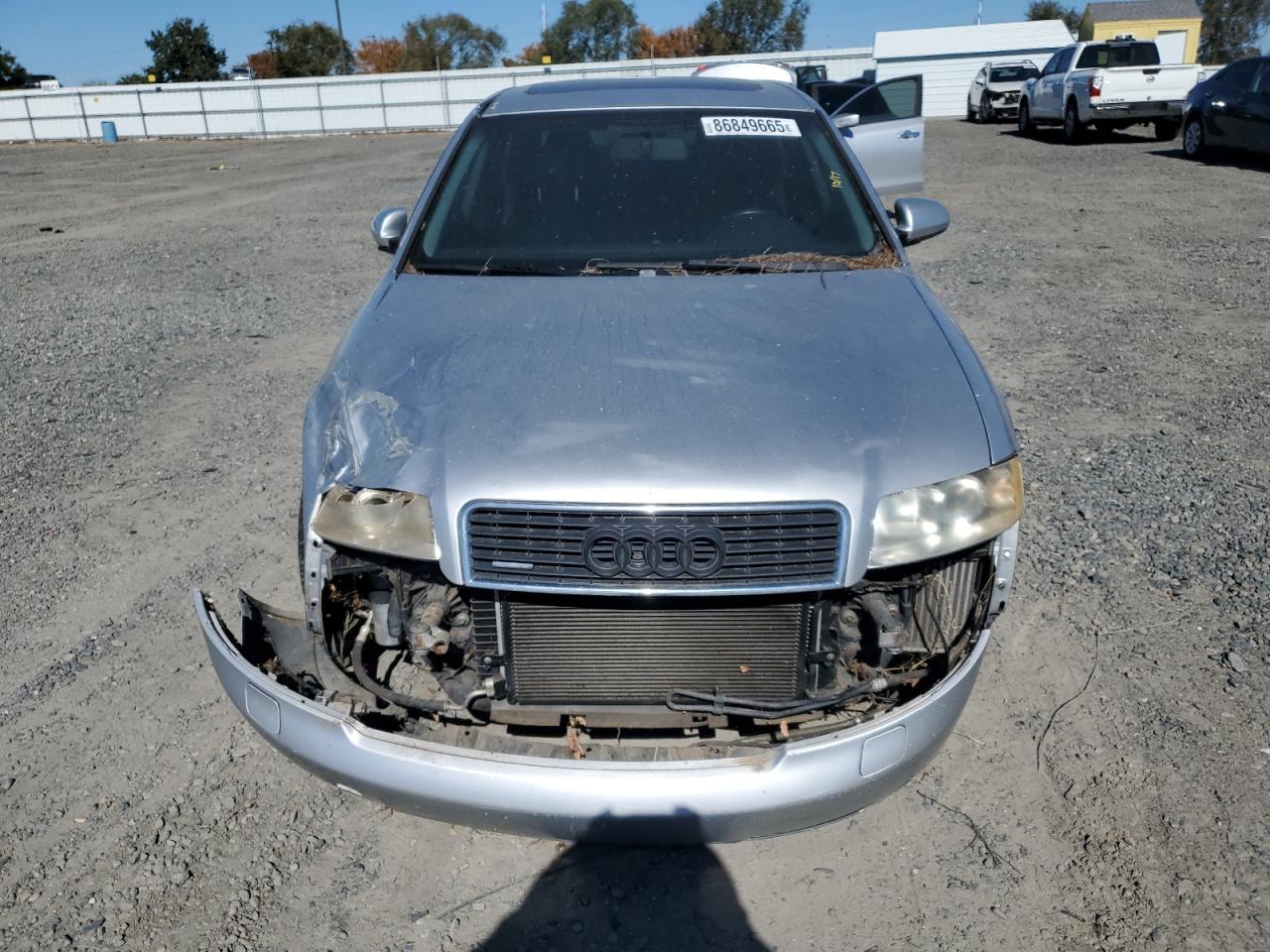 2002 Audi A4 1.8t Quattro Gray vin: WAULC68E02A152930
