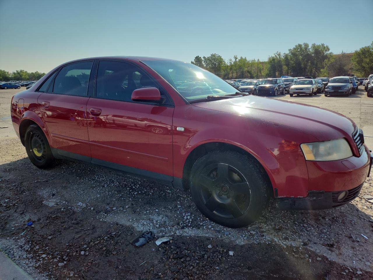 2002 Audi A4 1.8t Quattro Red vin: WAULC68E02A291200