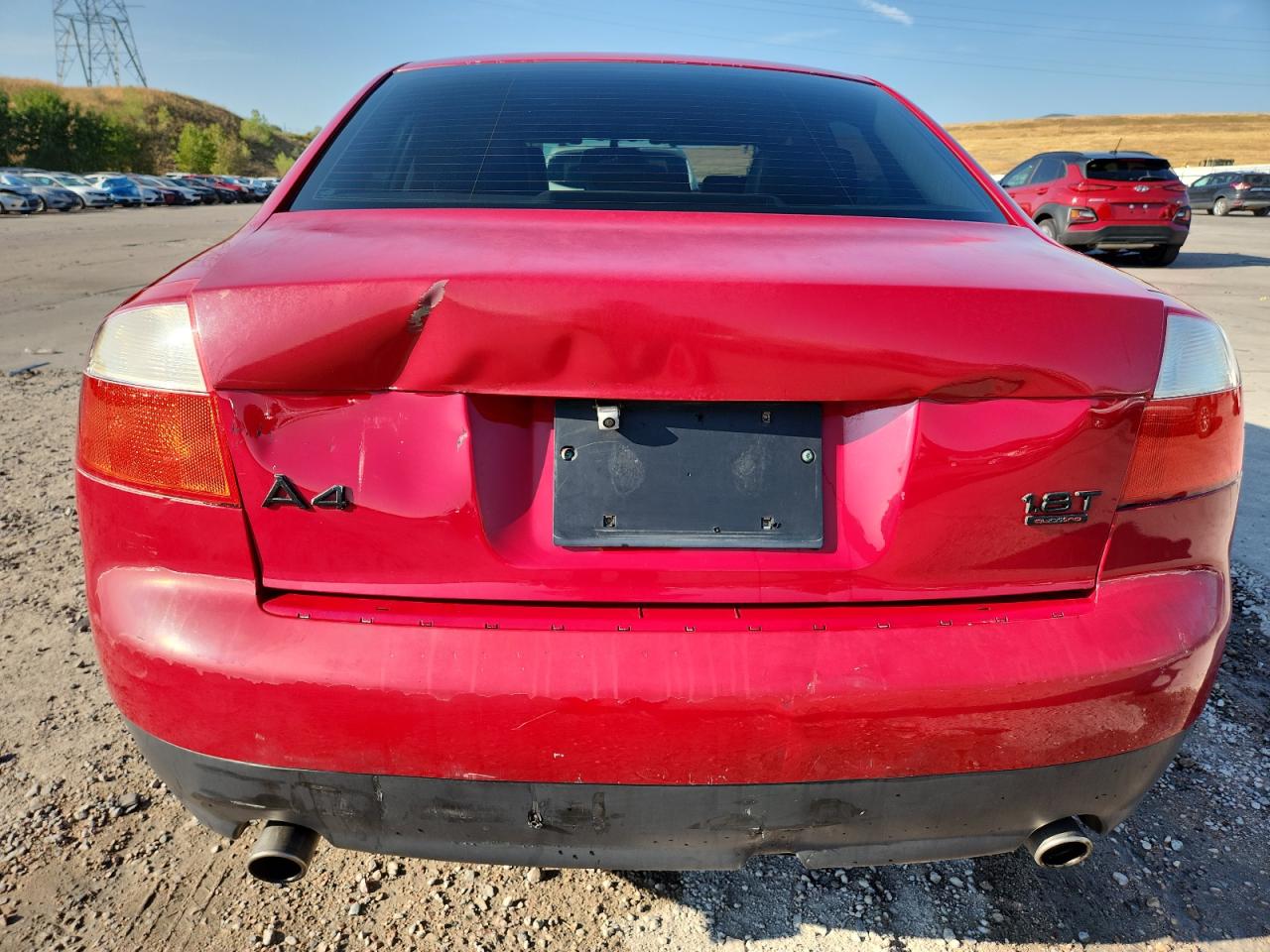 2002 Audi A4 1.8t Quattro Red vin: WAULC68E02A291200