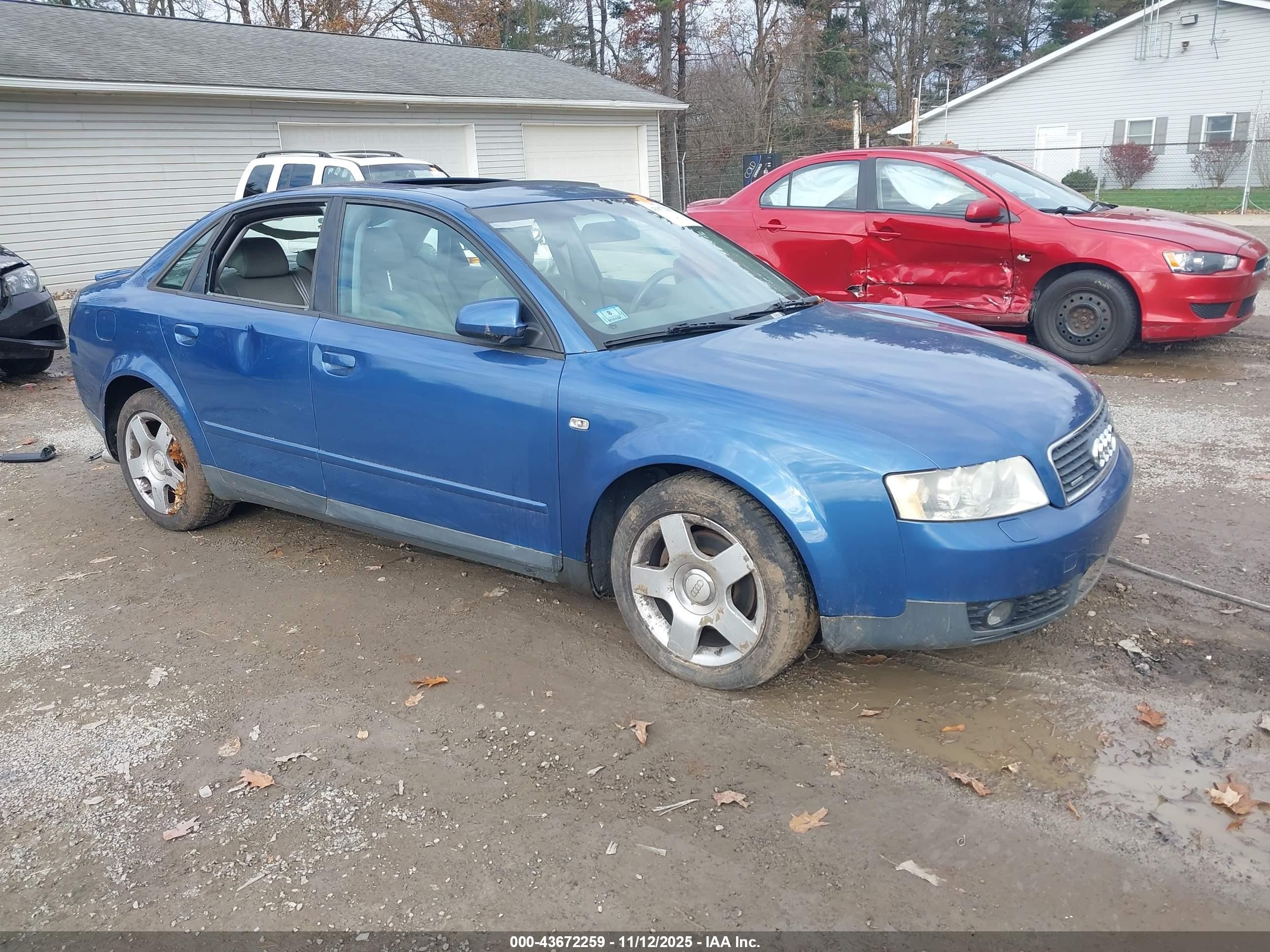 2002 Audi A4 1.8t Blue vin: WAULC68E12A040296
