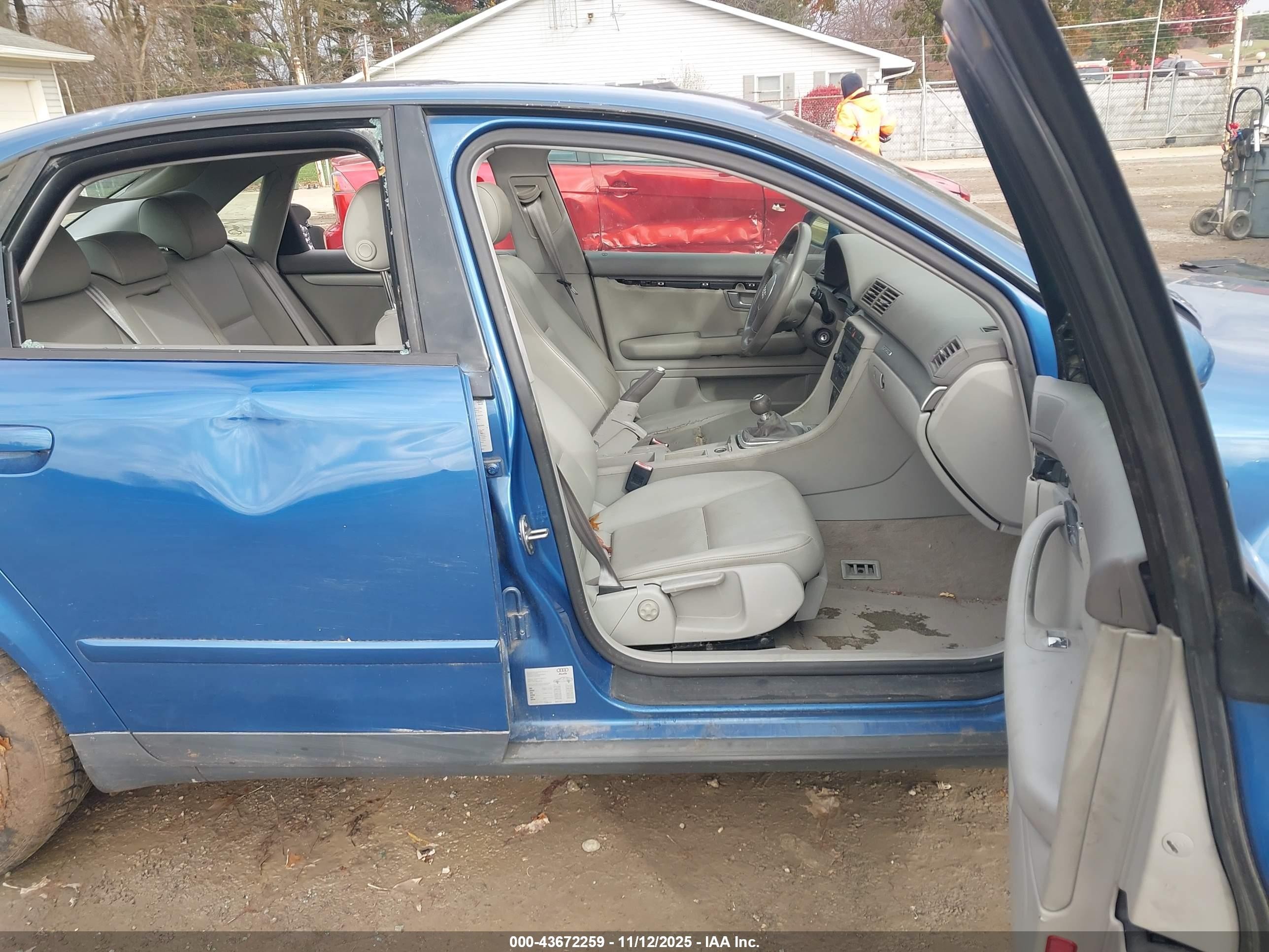 2002 Audi A4 1.8t Blue vin: WAULC68E12A040296