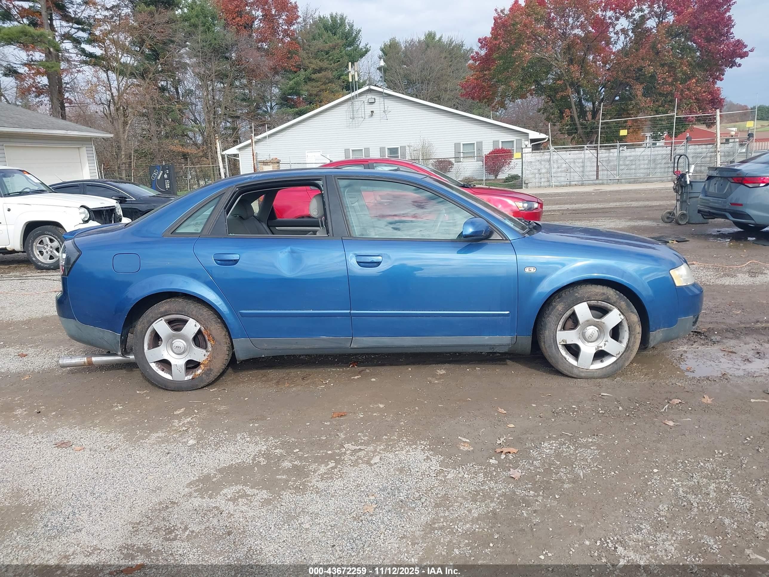2002 Audi A4 1.8t Blue vin: WAULC68E12A040296