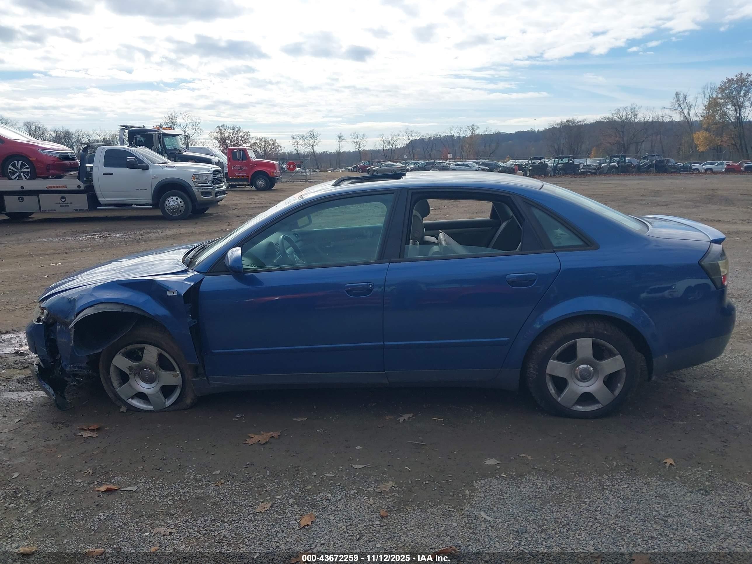 2002 Audi A4 1.8t Blue vin: WAULC68E12A040296