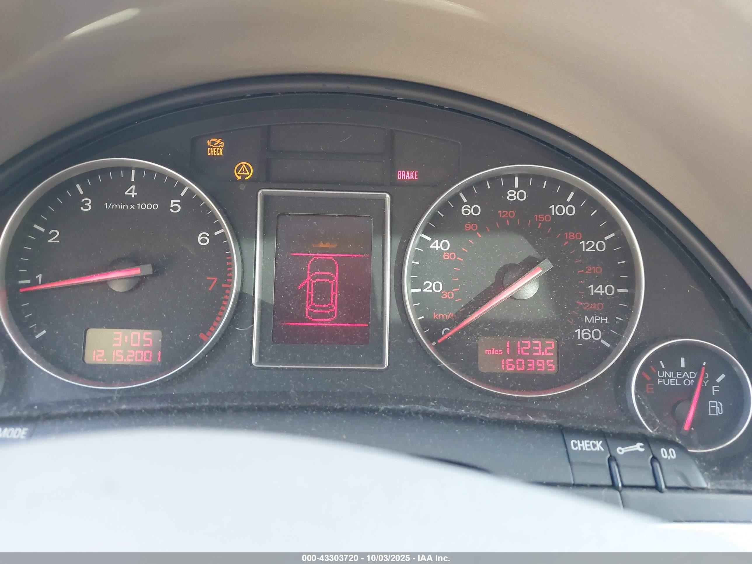 2002 Audi A4 1.8t Blue vin: WAULC68E12A176251