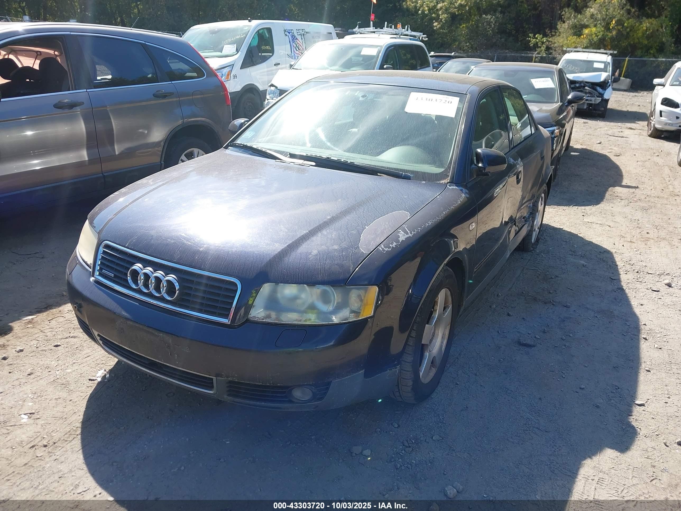 2002 Audi A4 1.8t Blue vin: WAULC68E12A176251