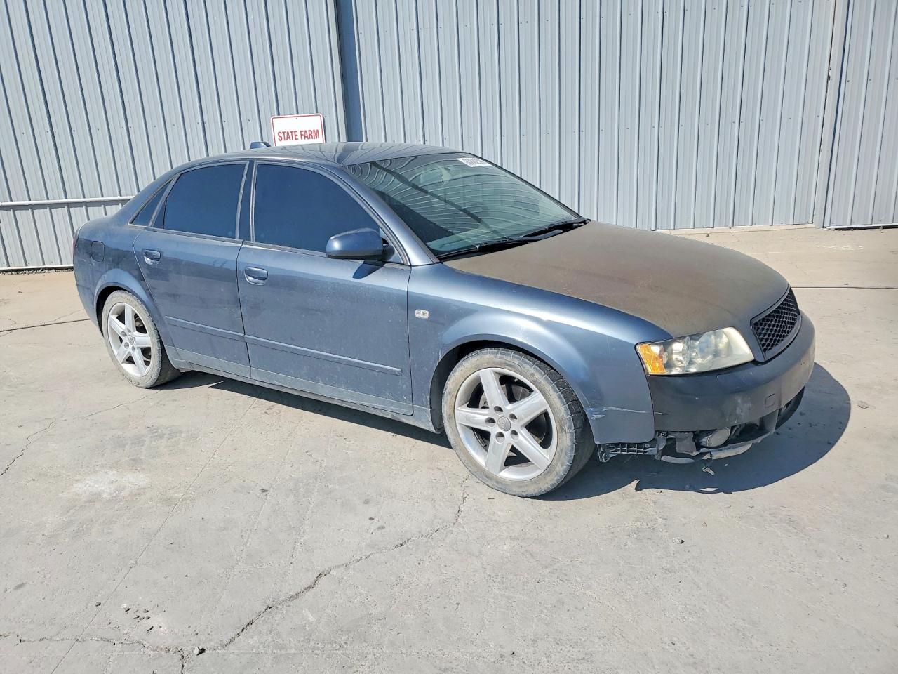 2004 Audi A4 1.8t Quattro Gray vin: WAULC68E34A028279