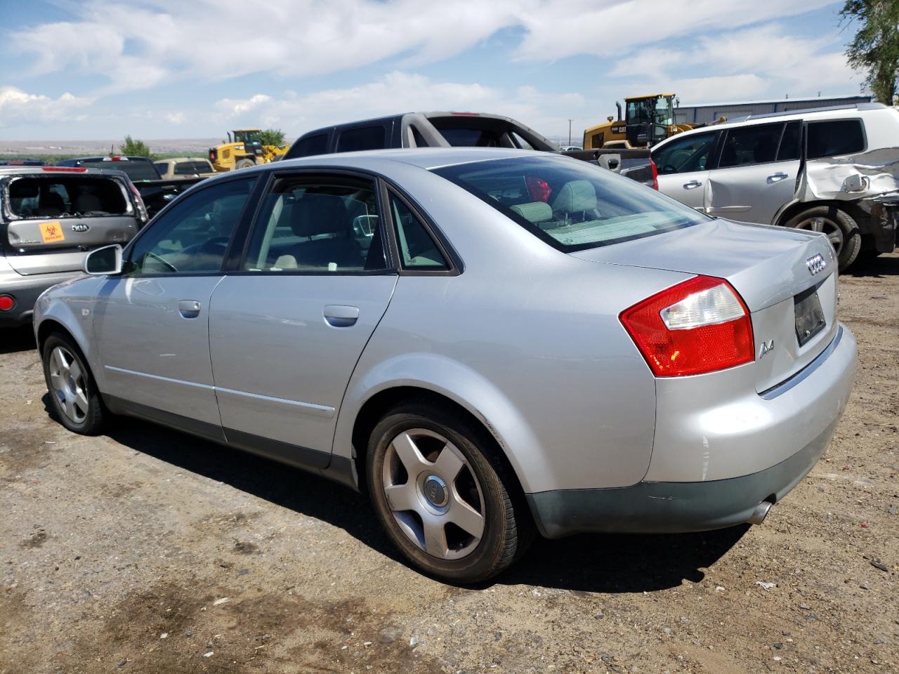 2002 Audi A4 1.8t Quattro Silver vin: WAULC68E42A280510