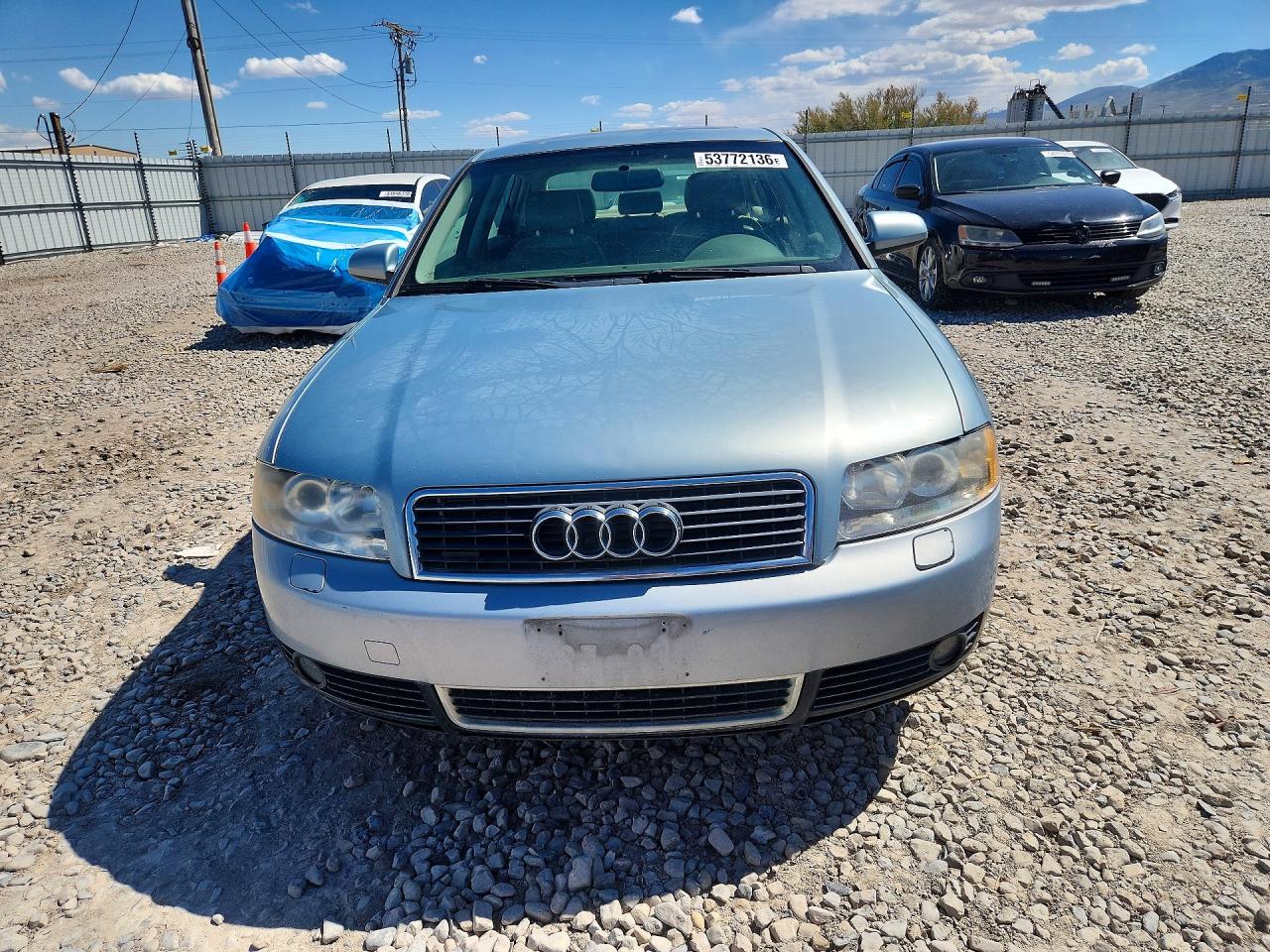 2002 Audi A4 1.8t Quattro Blue vin: WAULC68E52A168282