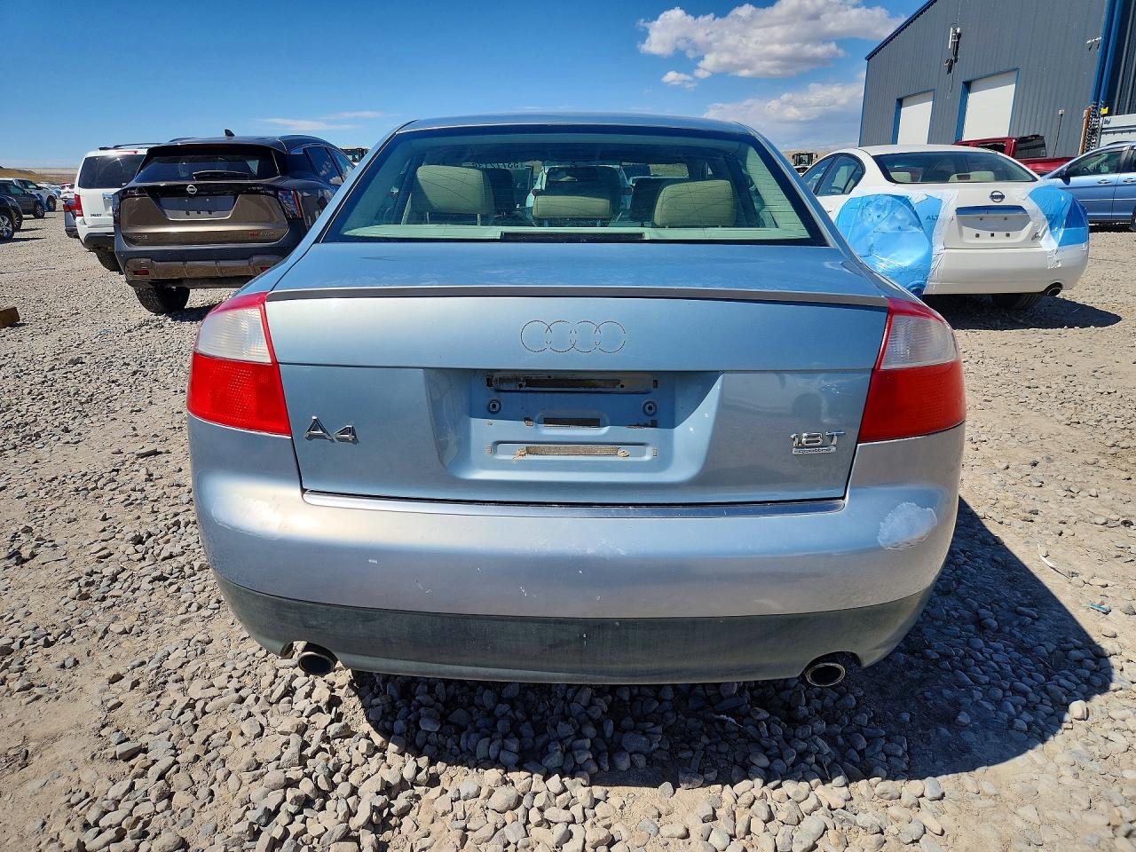 2002 Audi A4 1.8t Quattro Blue vin: WAULC68E52A168282