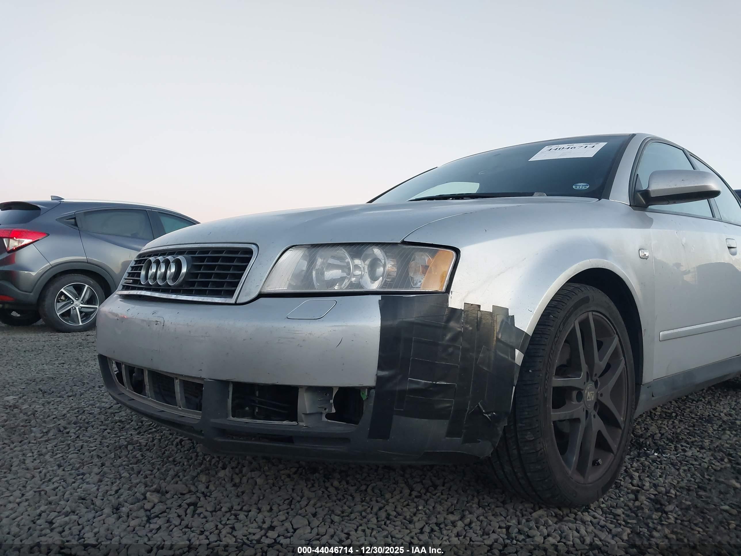 2002 Audi A4 1.8t Silver vin: WAULC68E52A307388