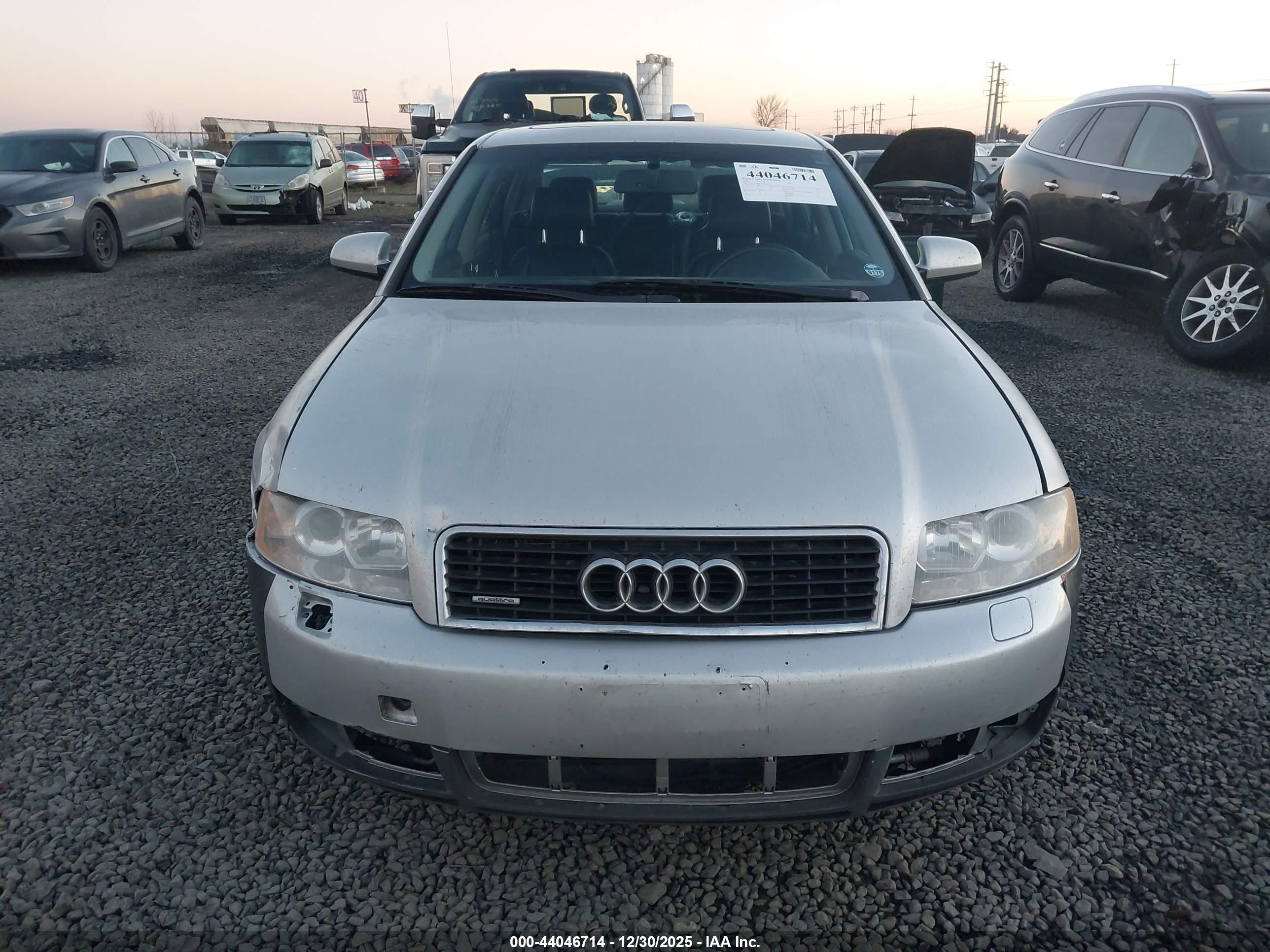 2002 Audi A4 1.8t Silver vin: WAULC68E52A307388