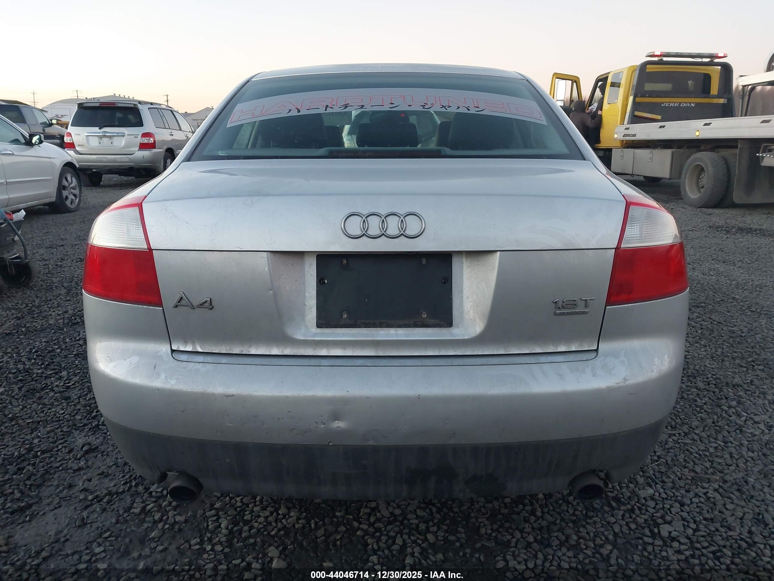 2002 Audi A4 1.8t Silver vin: WAULC68E52A307388