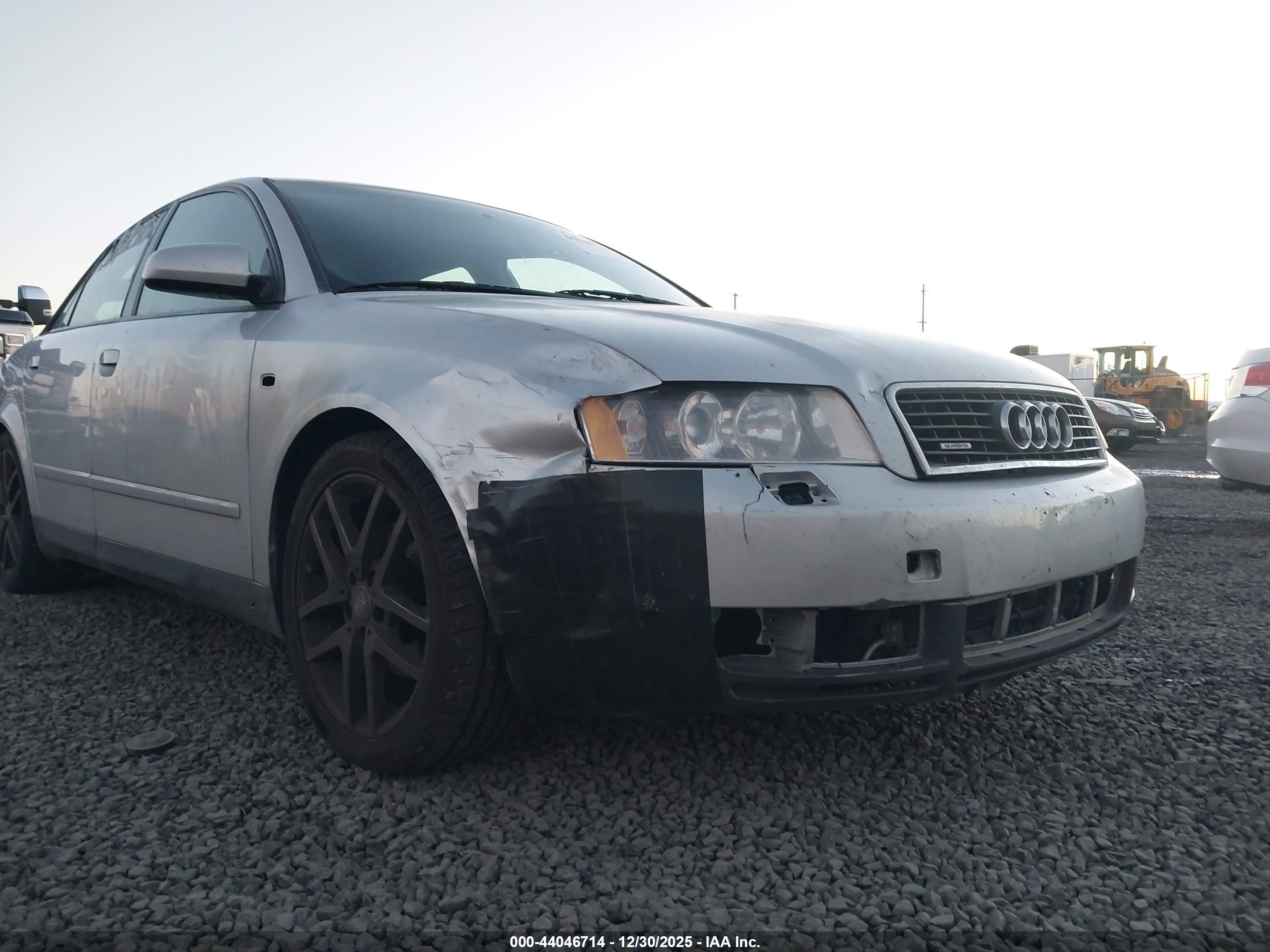 2002 Audi A4 1.8t Silver vin: WAULC68E52A307388