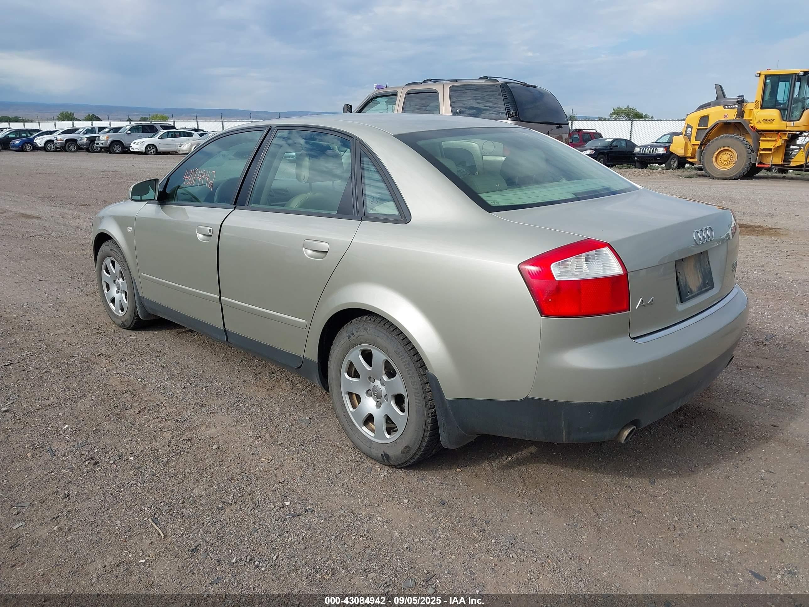 2002 Audi A4 1.8t Gray vin: WAULC68E52A308931