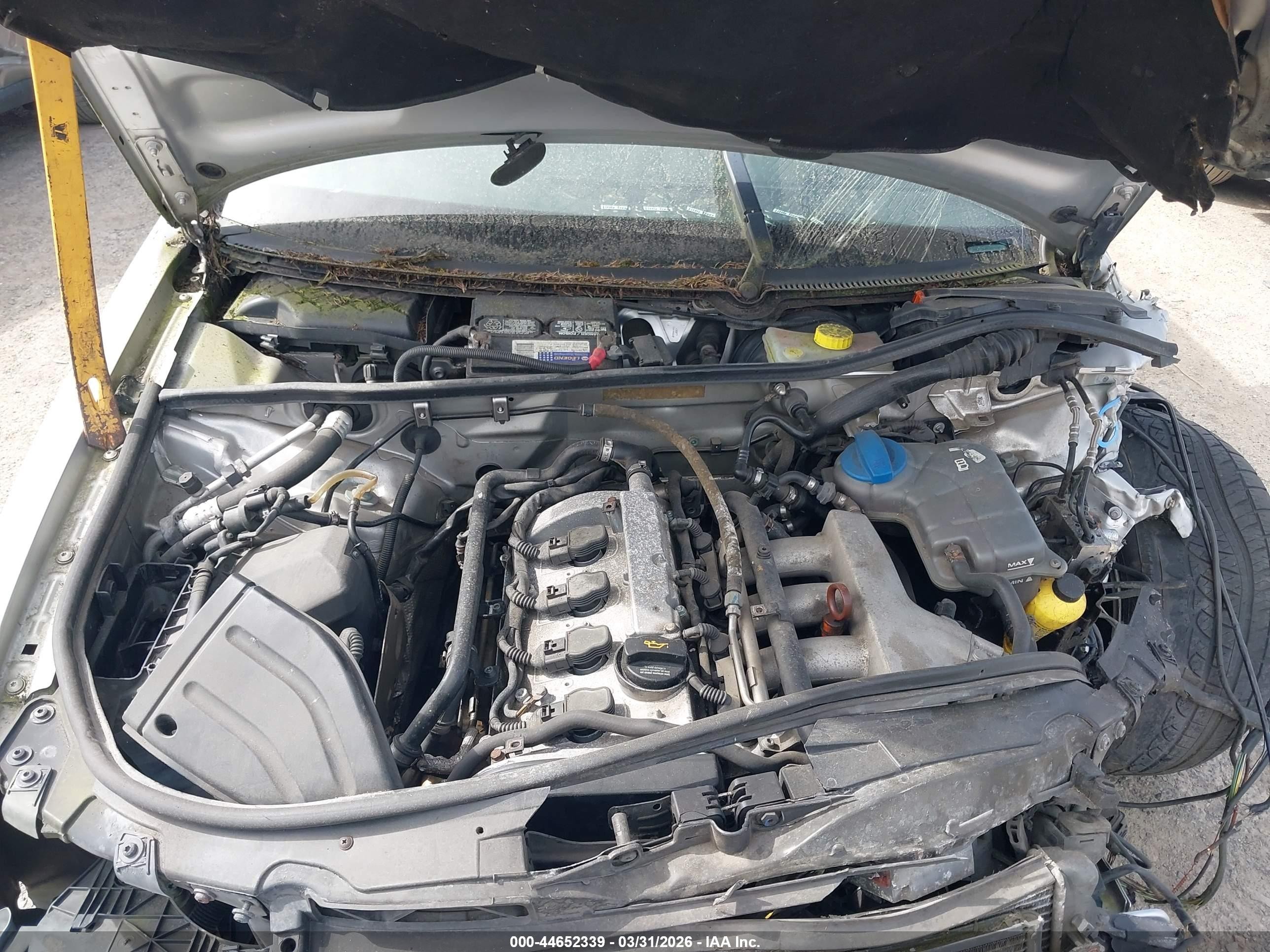 2002 Audi A4 1.8t Silver vin: WAULC68E52A313482
