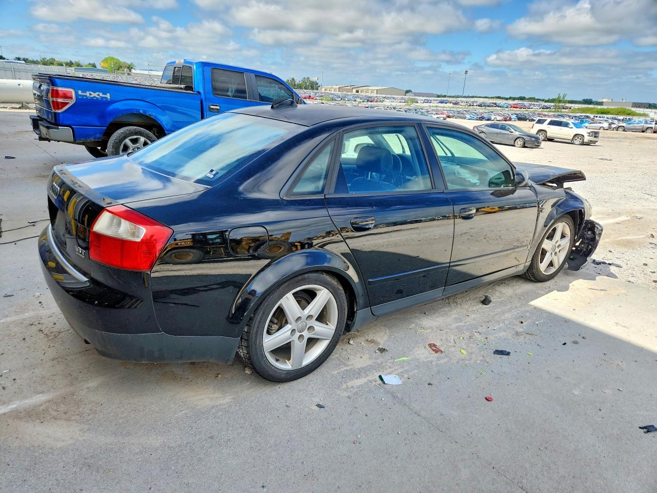 2004 Audi A4 1.8t Quattro Black vin: WAULC68E54A096681