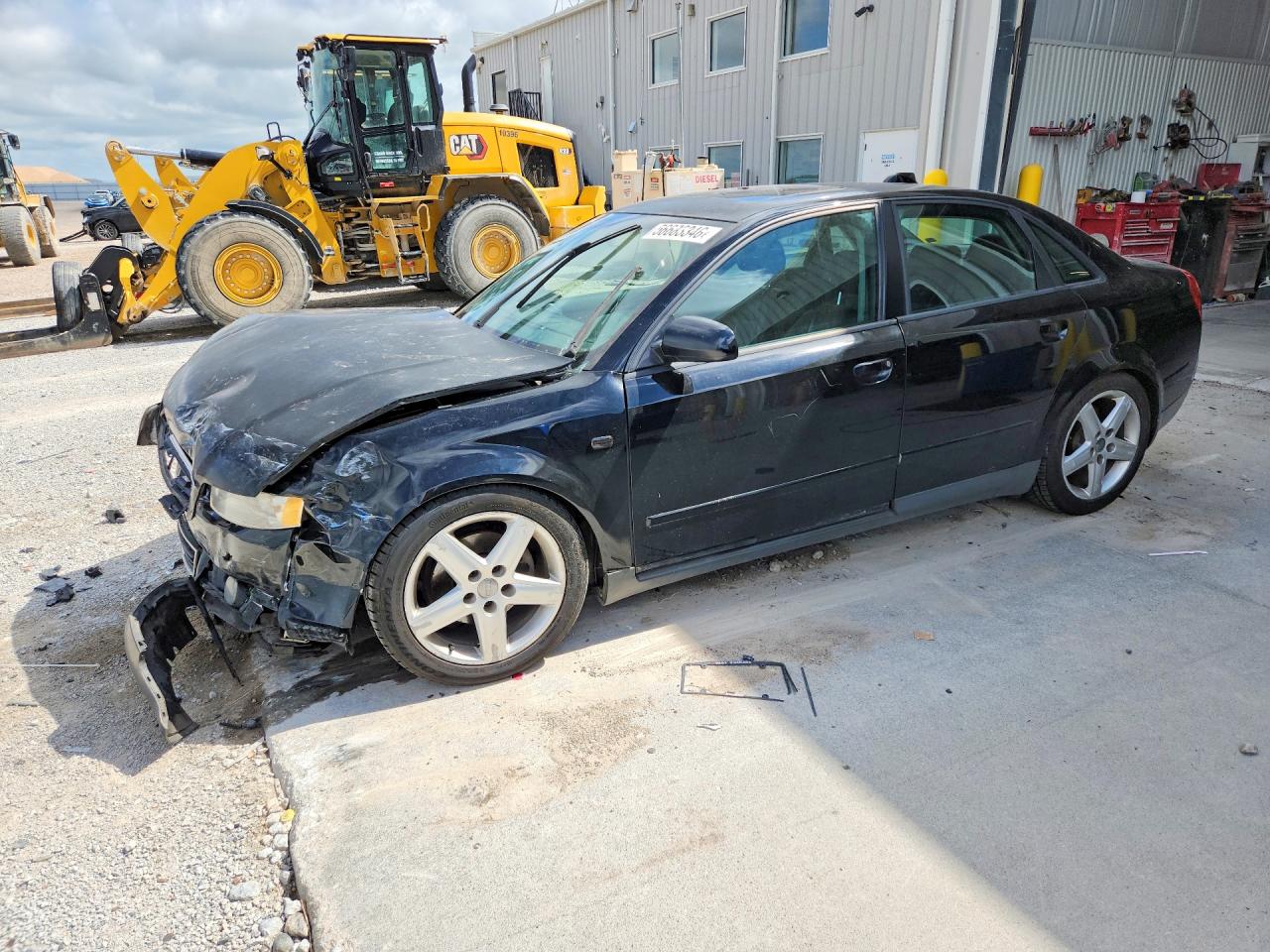 2004 Audi A4 1.8t Quattro Black vin: WAULC68E54A096681