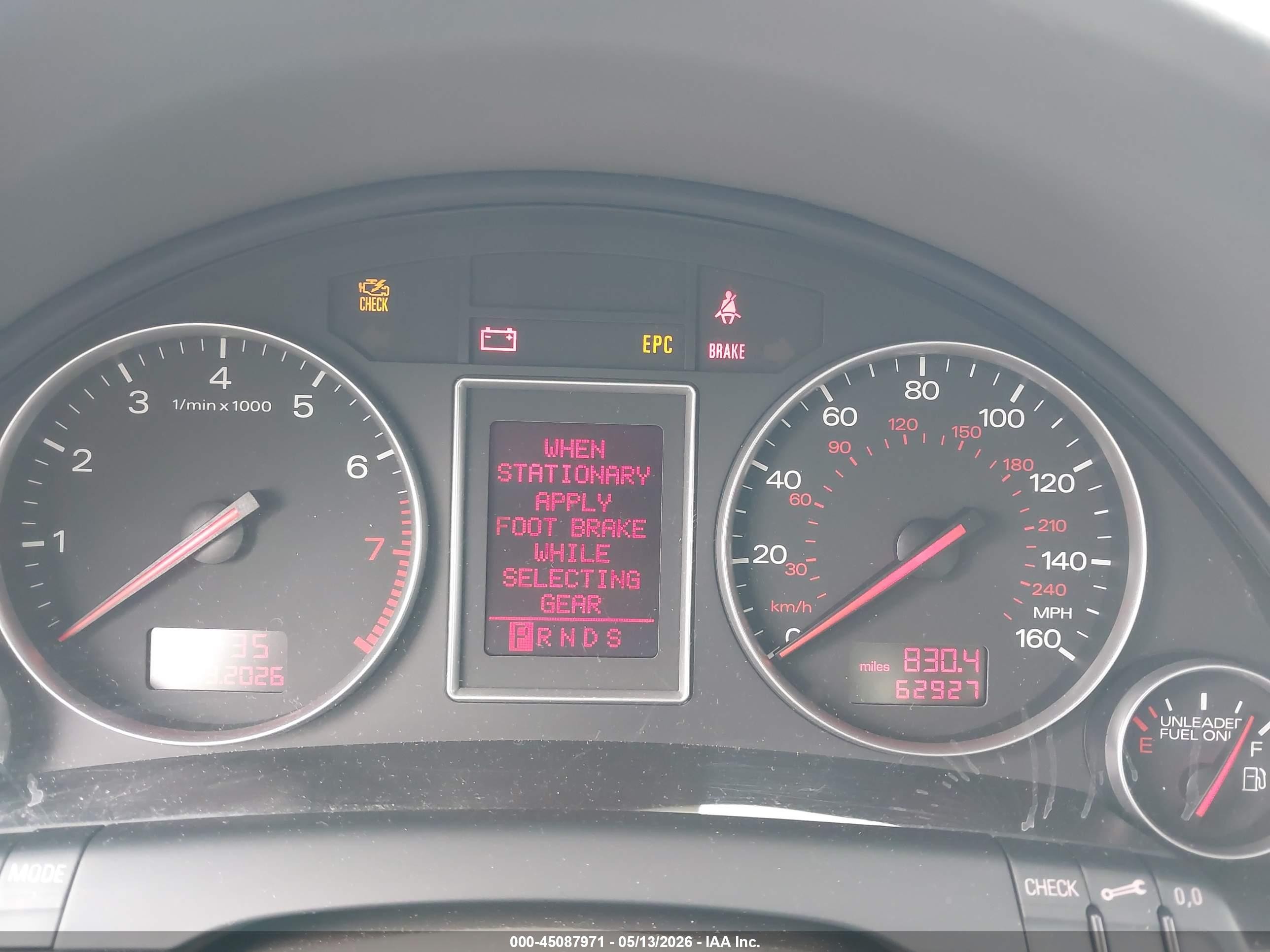 2005 Audi A4 1.8t Special Edition Gray vin: WAULC68E55A105915