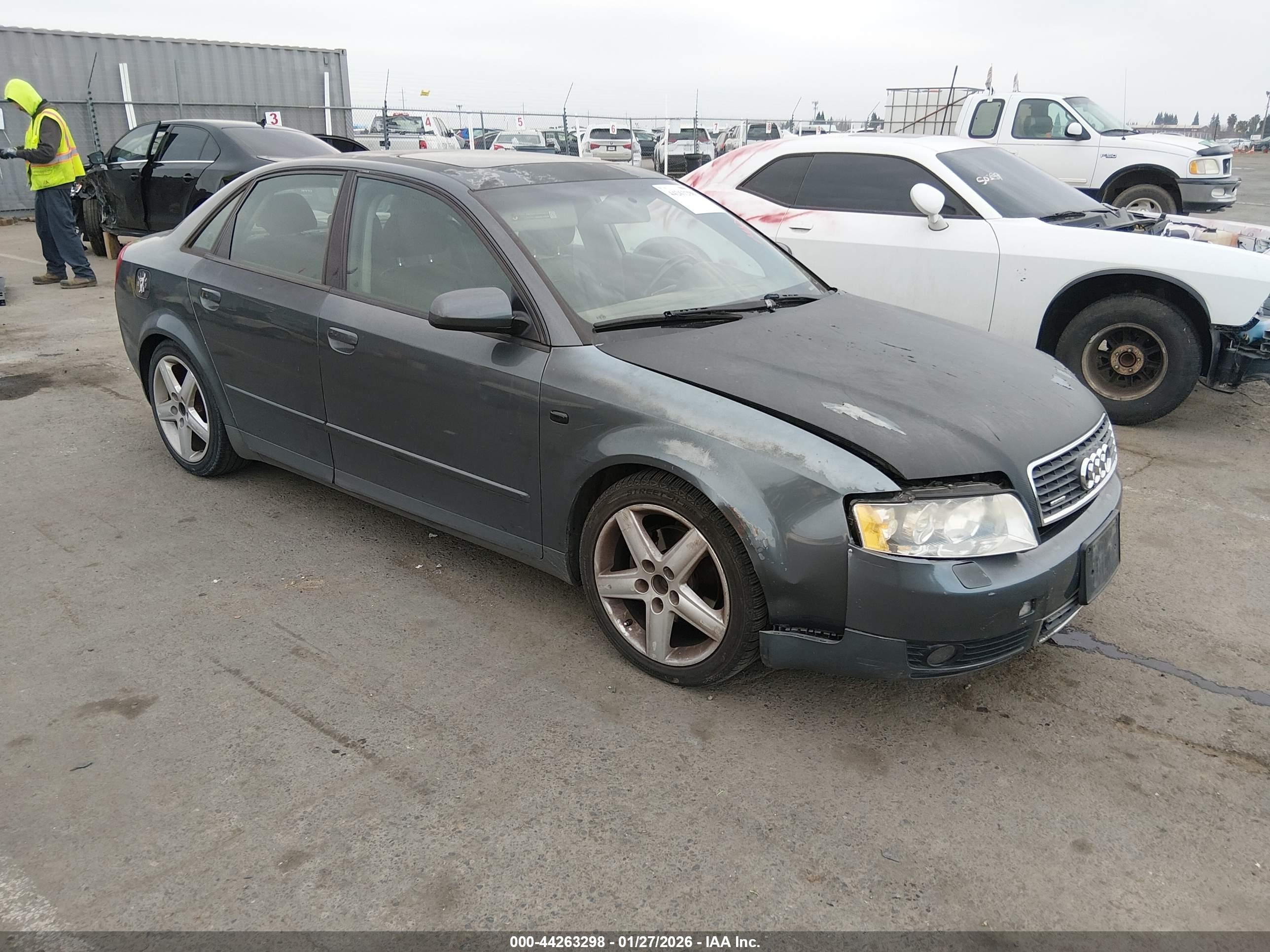 2002 Audi A4 1.8t Gray vin: WAULC68E62A228974
