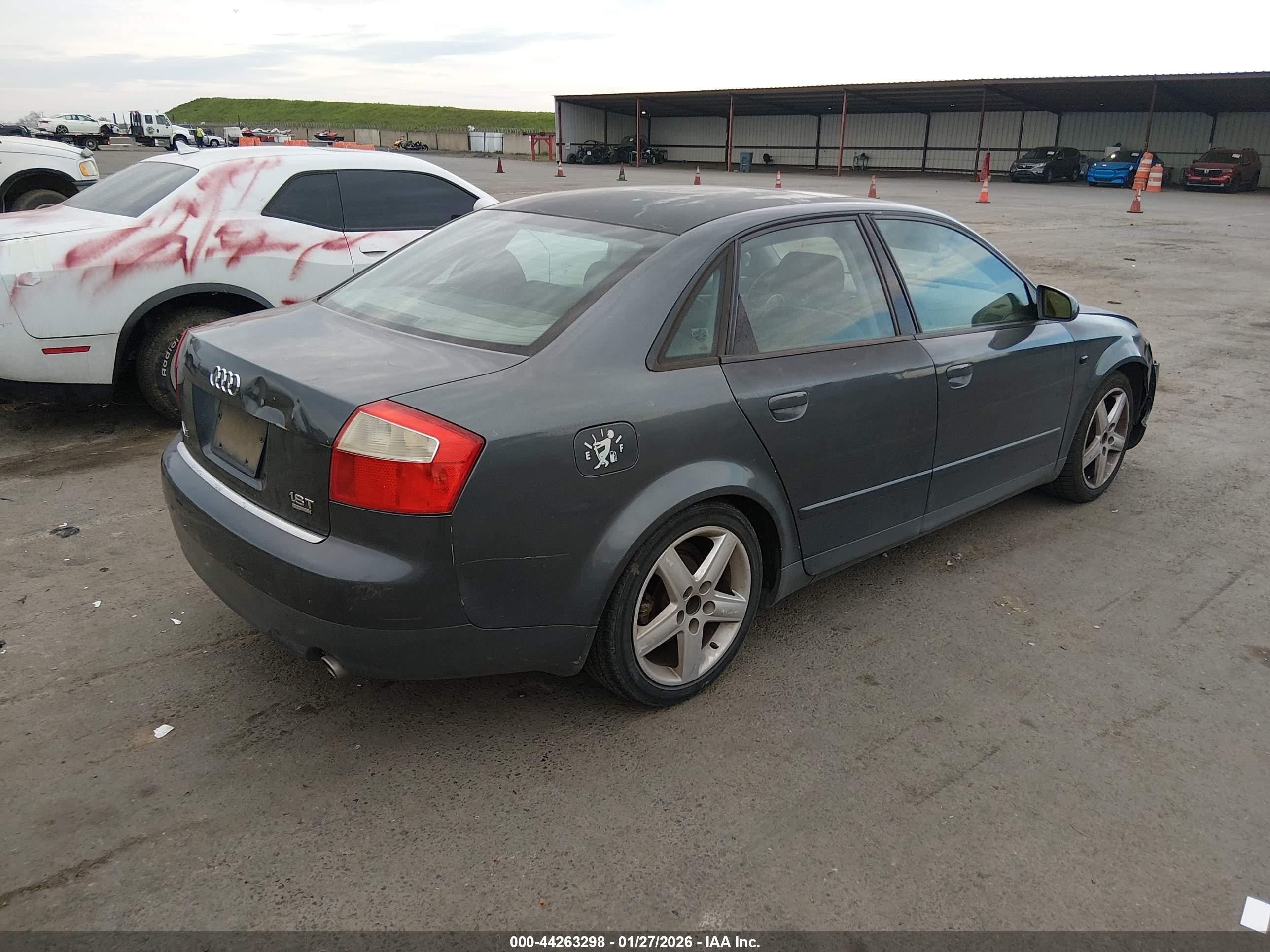 2002 Audi A4 1.8t Gray vin: WAULC68E62A228974