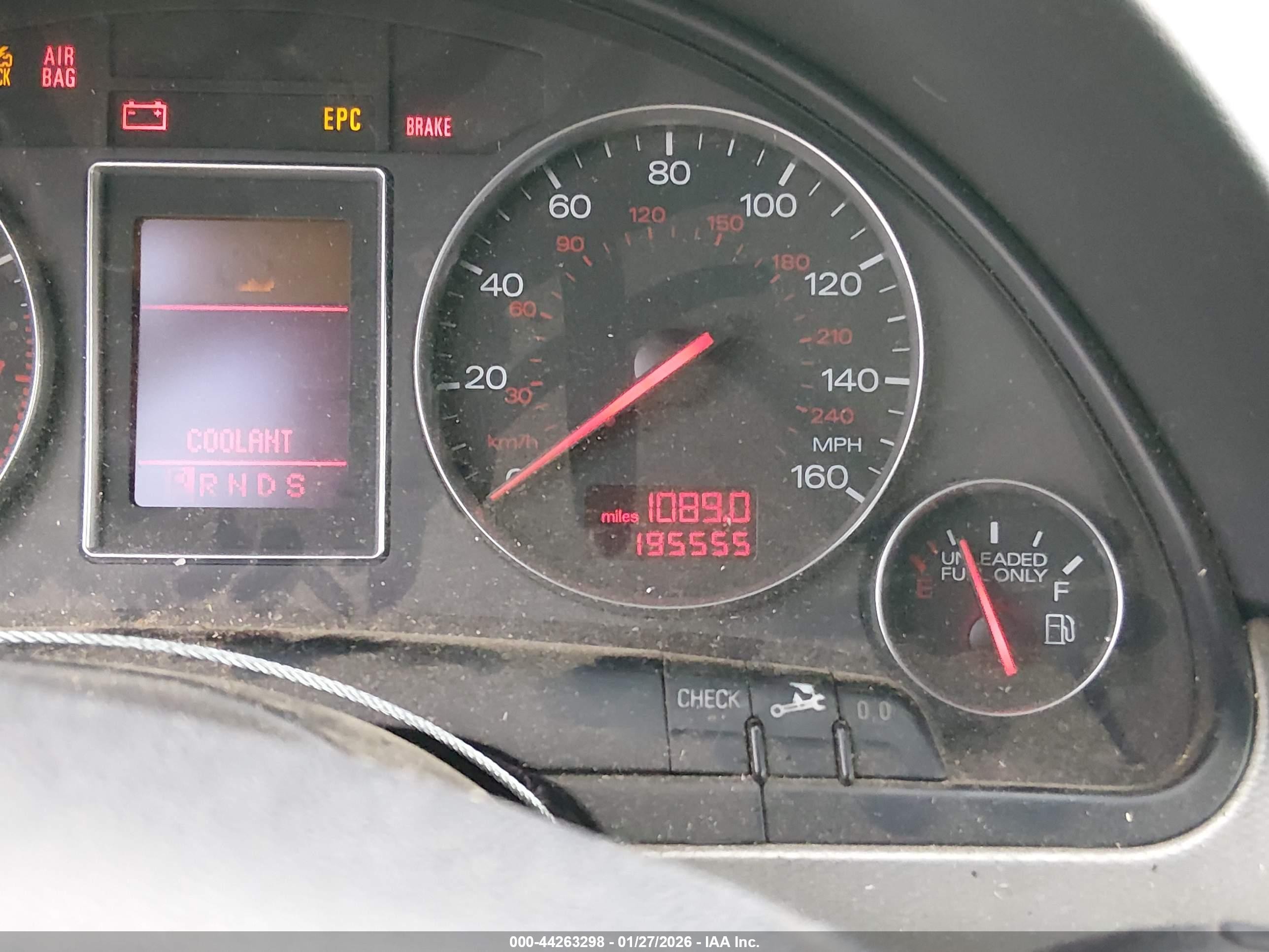 2002 Audi A4 1.8t Gray vin: WAULC68E62A228974