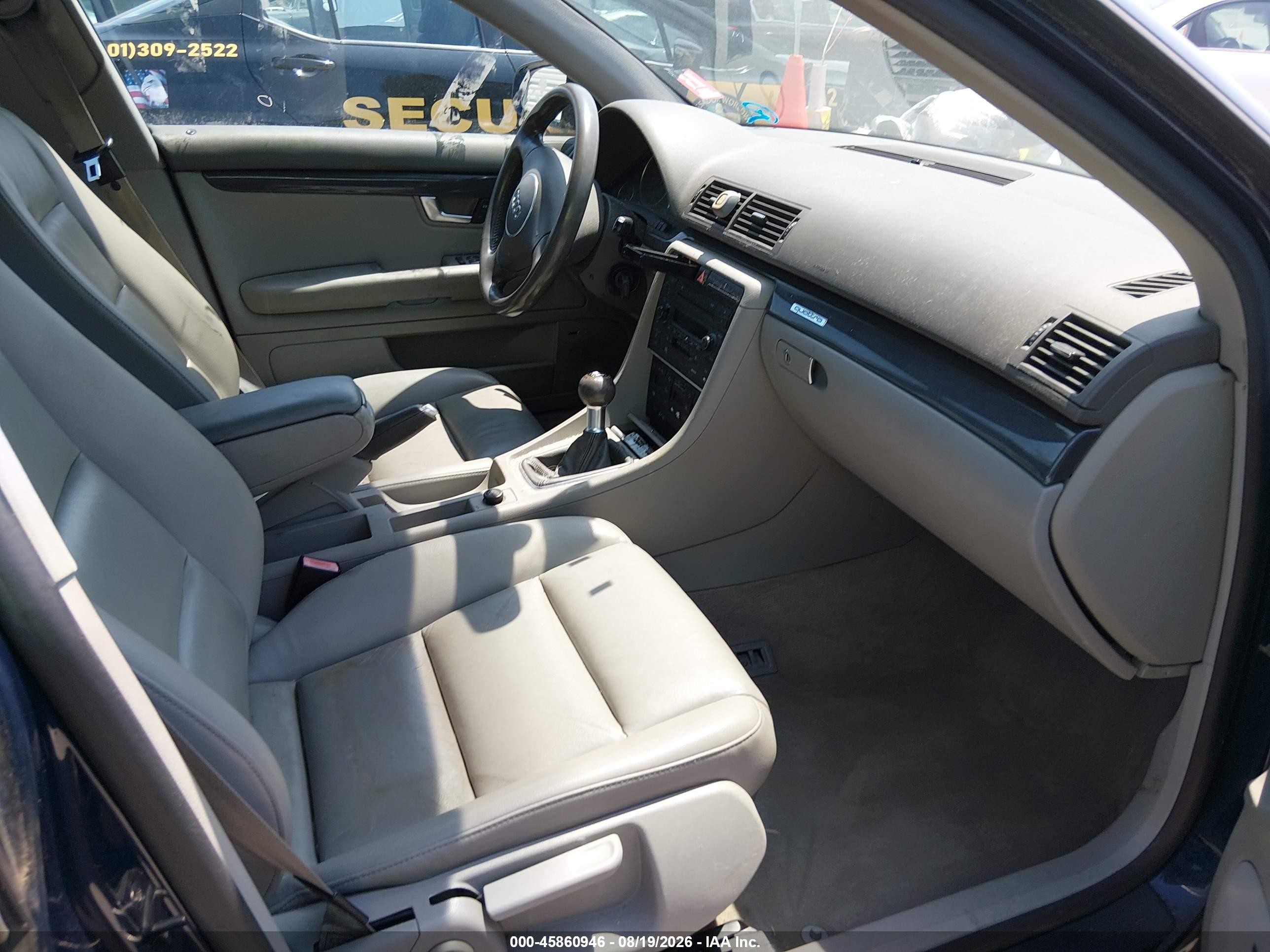 2004 Audi A4 1.8t Blue vin: WAULC68E64A202989