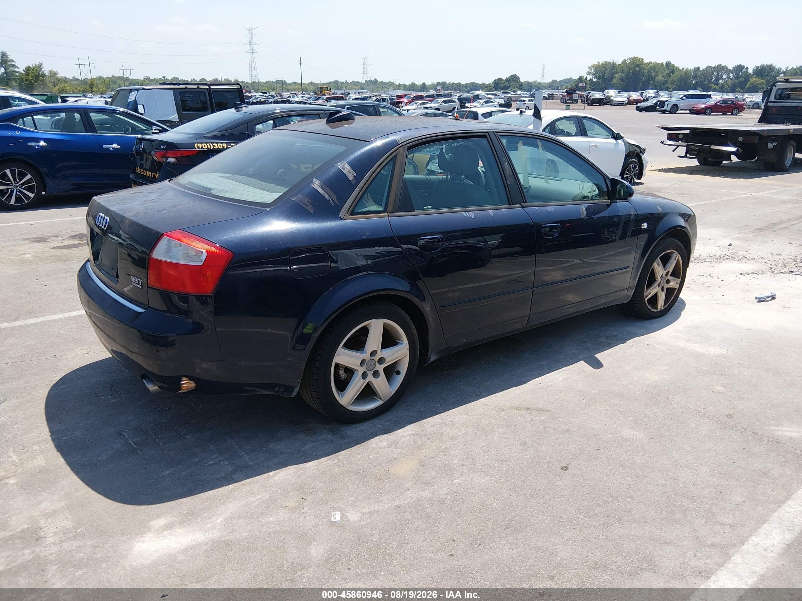 2004 Audi A4 1.8t Blue vin: WAULC68E64A202989