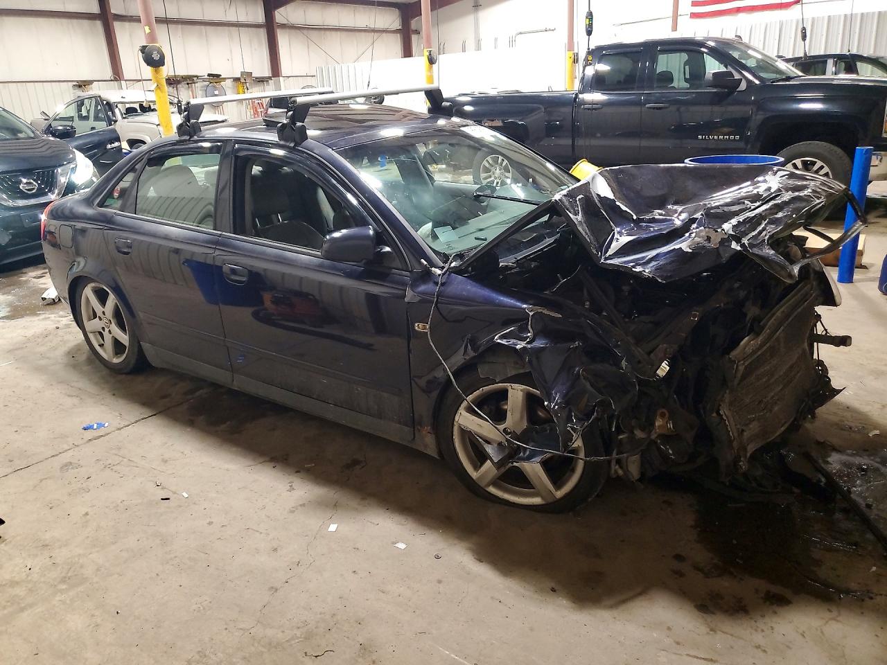 2003 Audi A4 1.8t Quattro Blue vin: WAULC68E73A214759