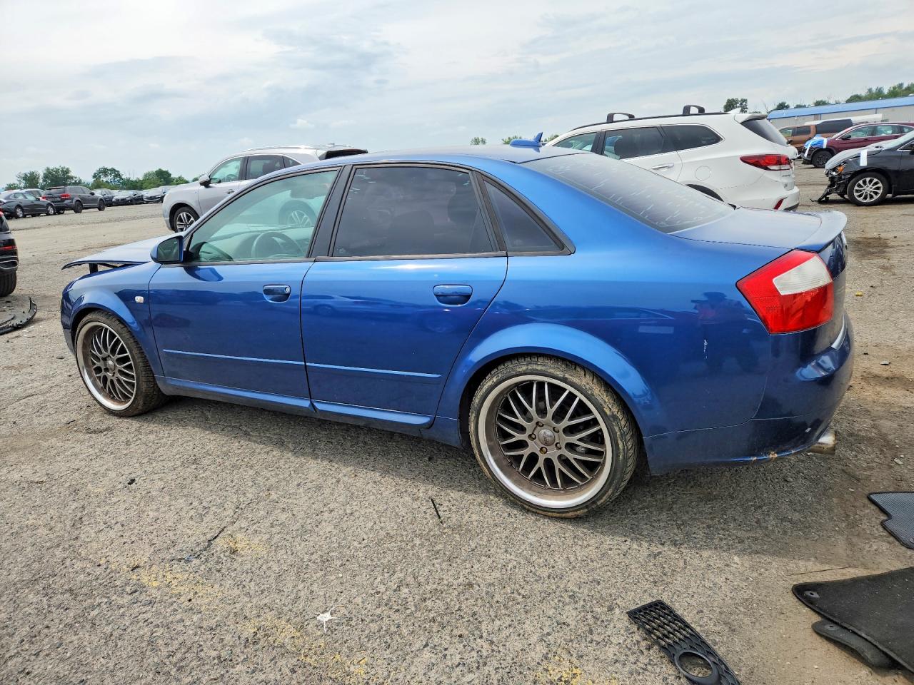 2005 Audi A4 1.8t Quattro Blue vin: WAULC68E75A068690