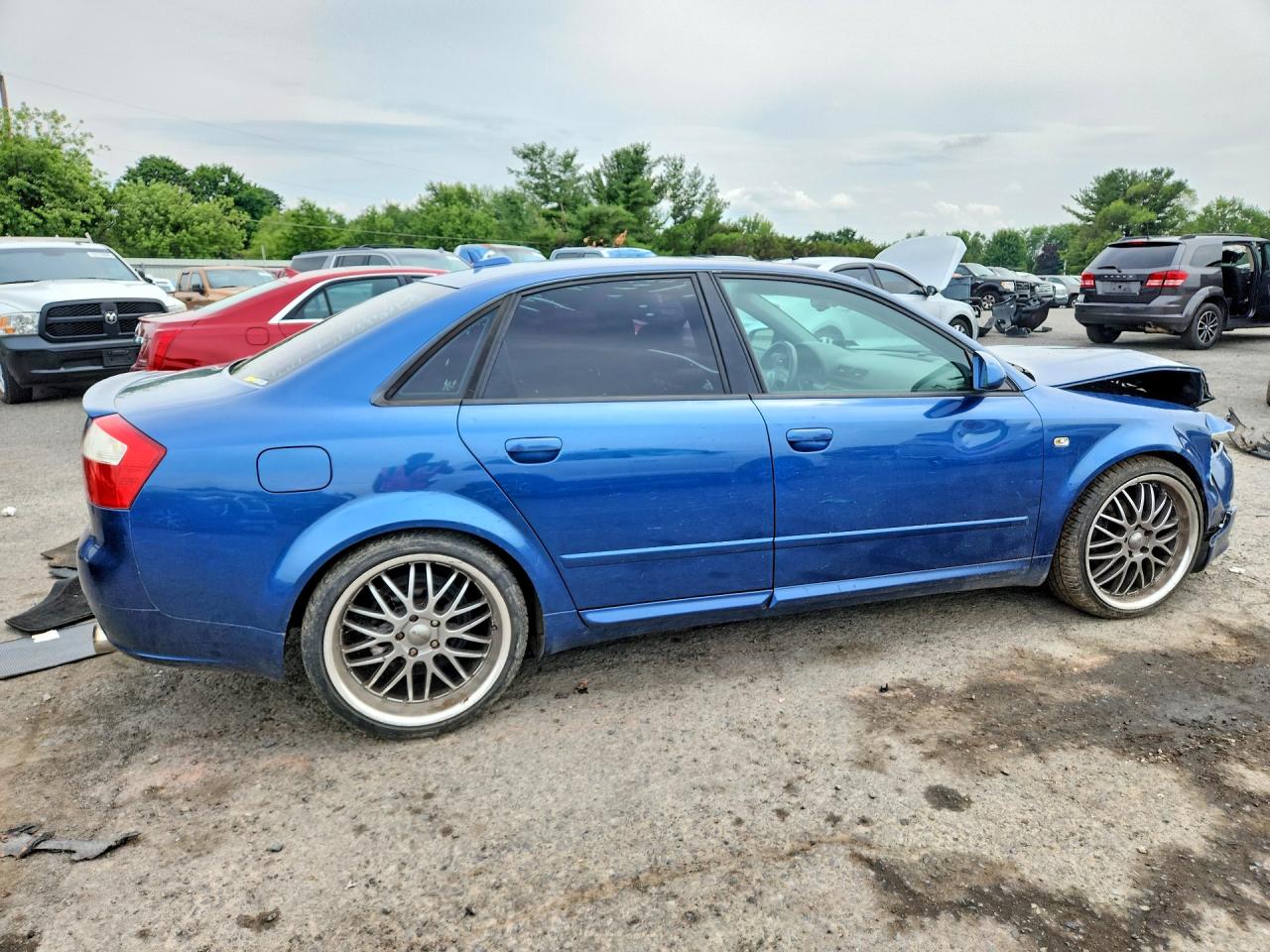 2005 Audi A4 1.8t Quattro Blue vin: WAULC68E75A068690