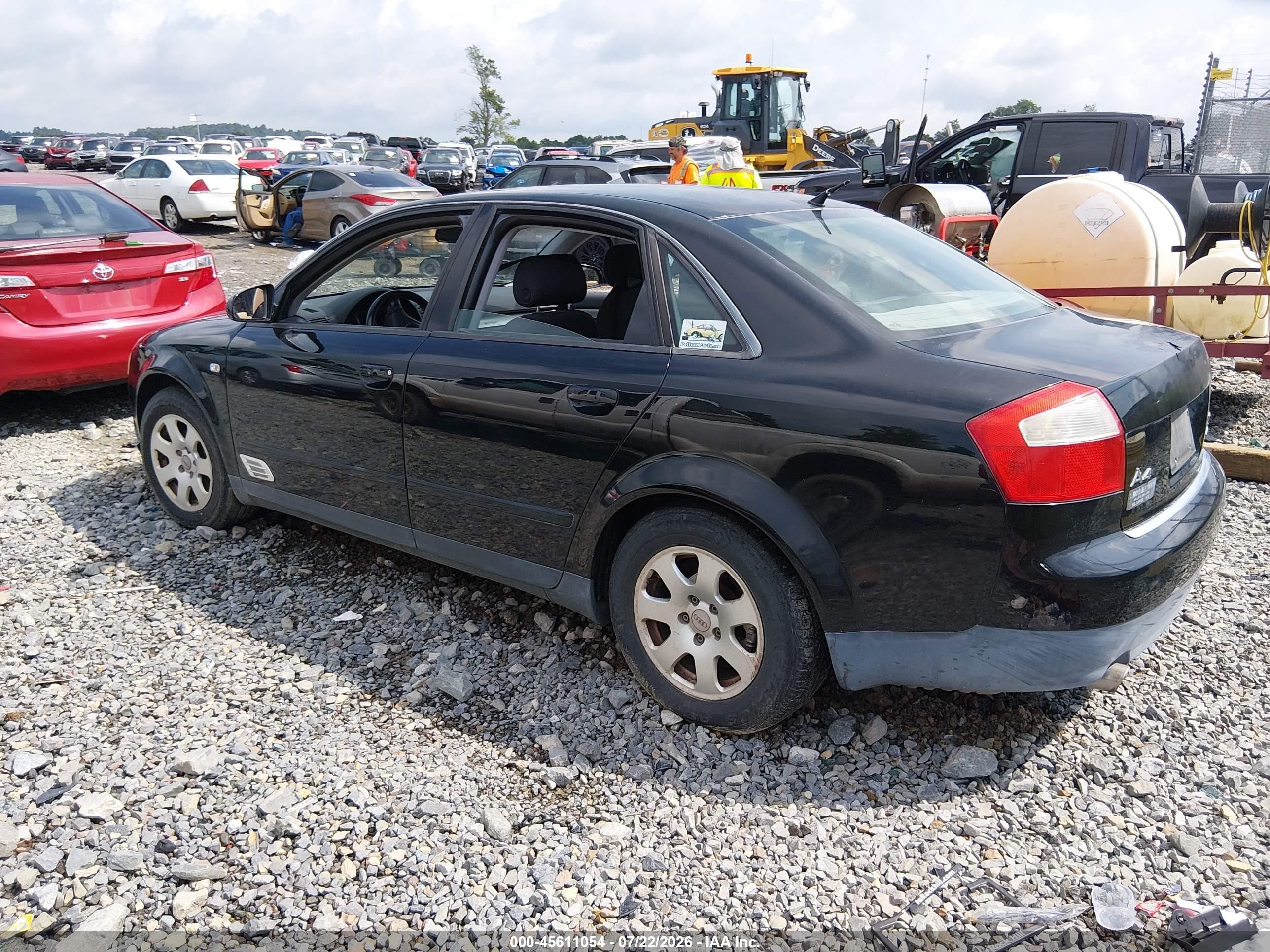 2002 Audi A4 1.8t Black vin: WAULC68E82A110683