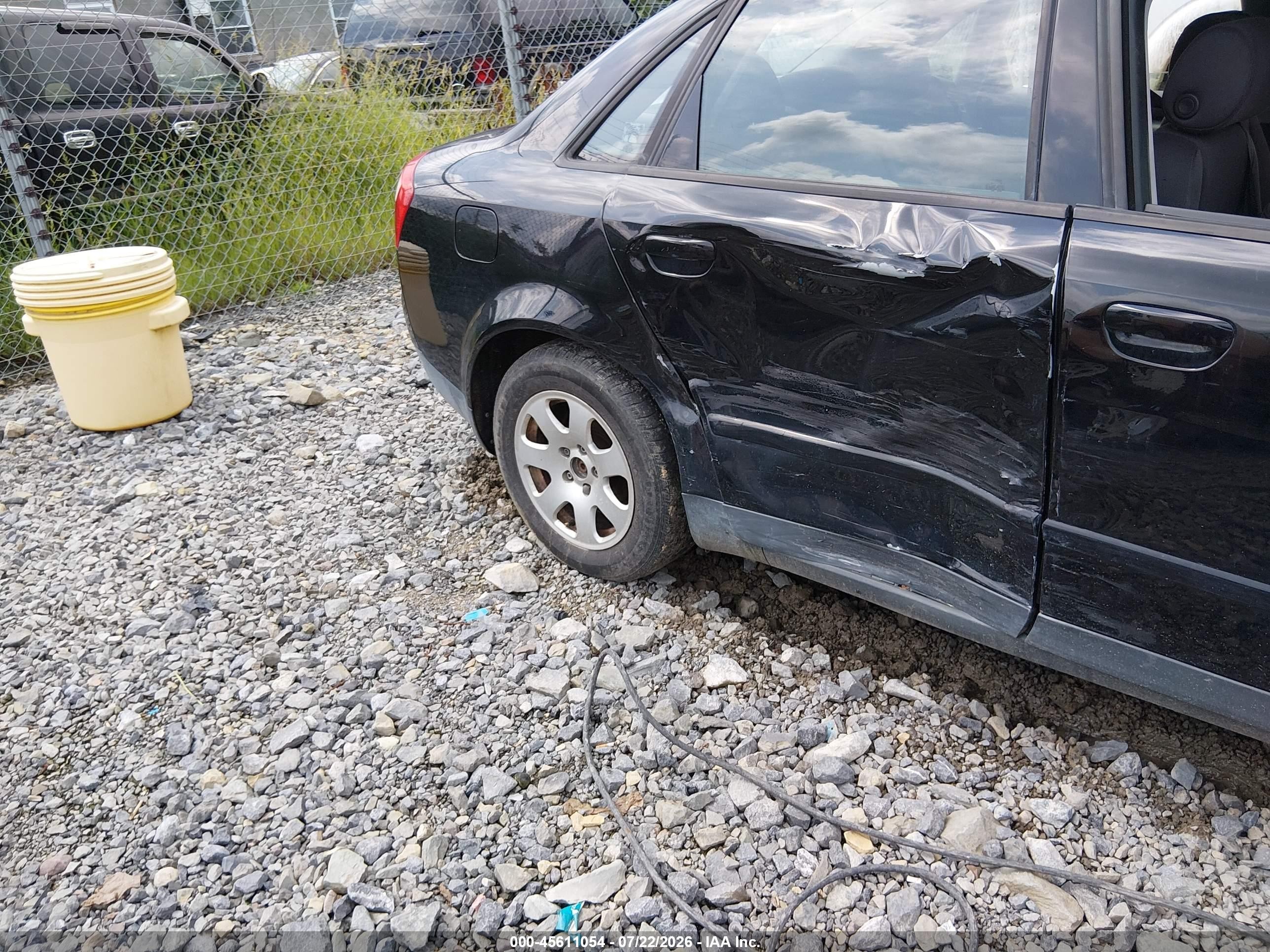 2002 Audi A4 1.8t Black vin: WAULC68E82A110683