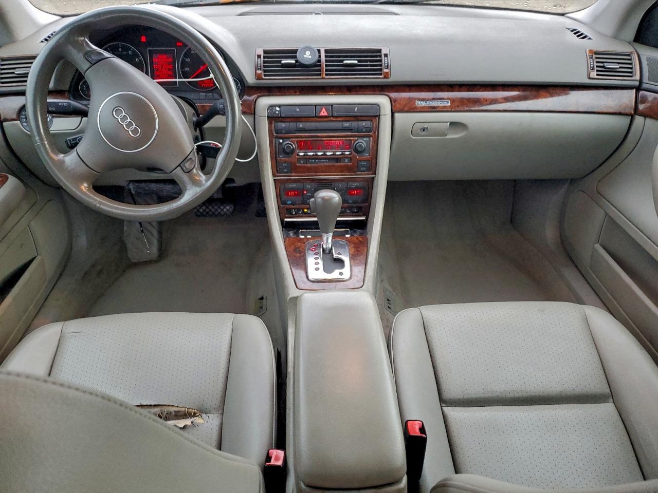 2002 Audi A4 1.8t Quattro Gray vin: WAULC68E82A265086